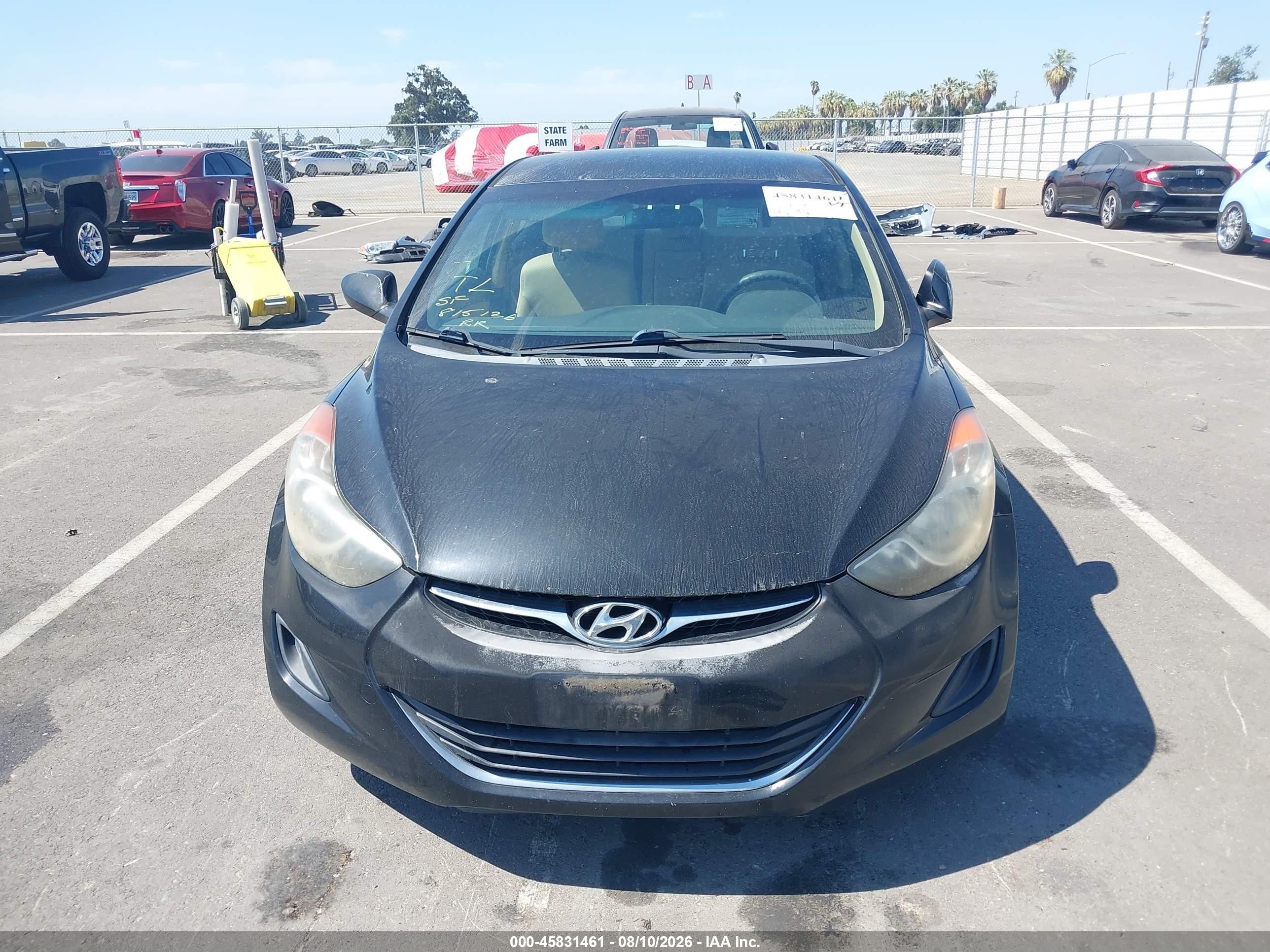 2013 Hyundai Elantra Gls Black vin: KMHDH4AE5DU778350