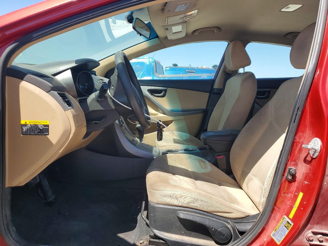 2013 Hyundai Elantra Gls Red vin: KMHDH4AE5DU788196