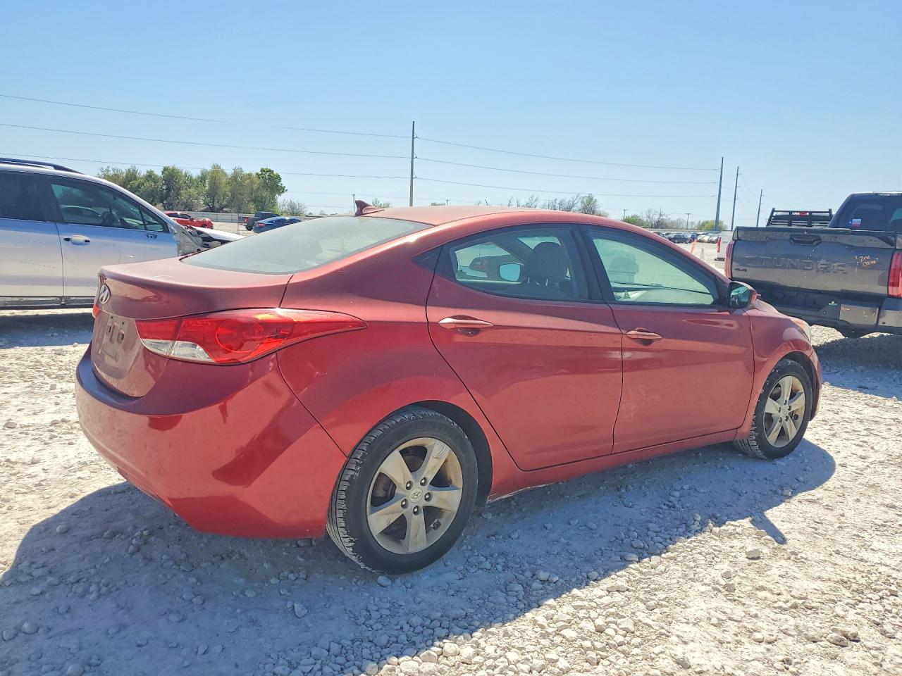 2013 Hyundai Elantra Gls Red vin: KMHDH4AE5DU788196