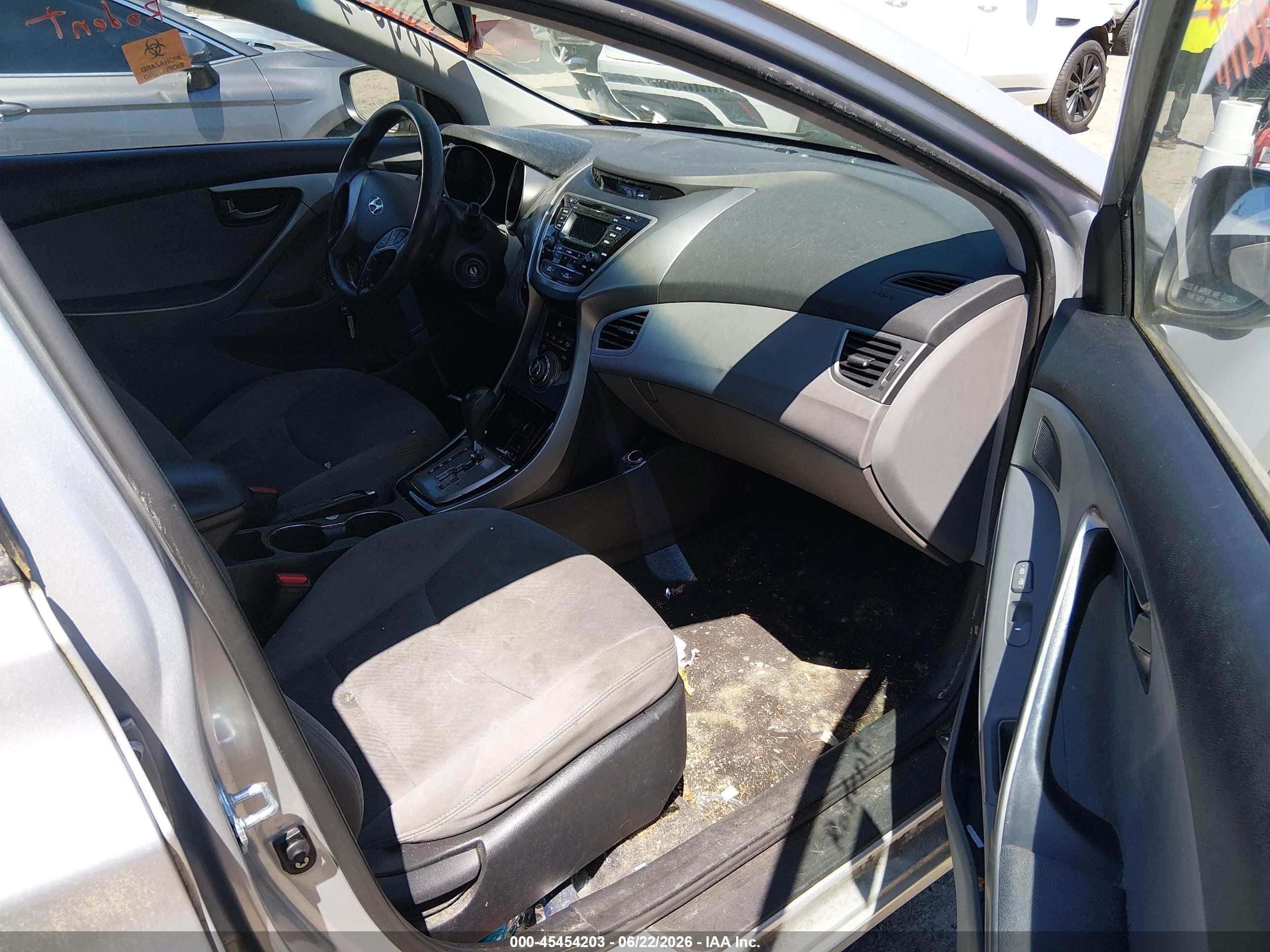 2013 Hyundai Elantra Gls Silver vin: KMHDH4AE5DU816840