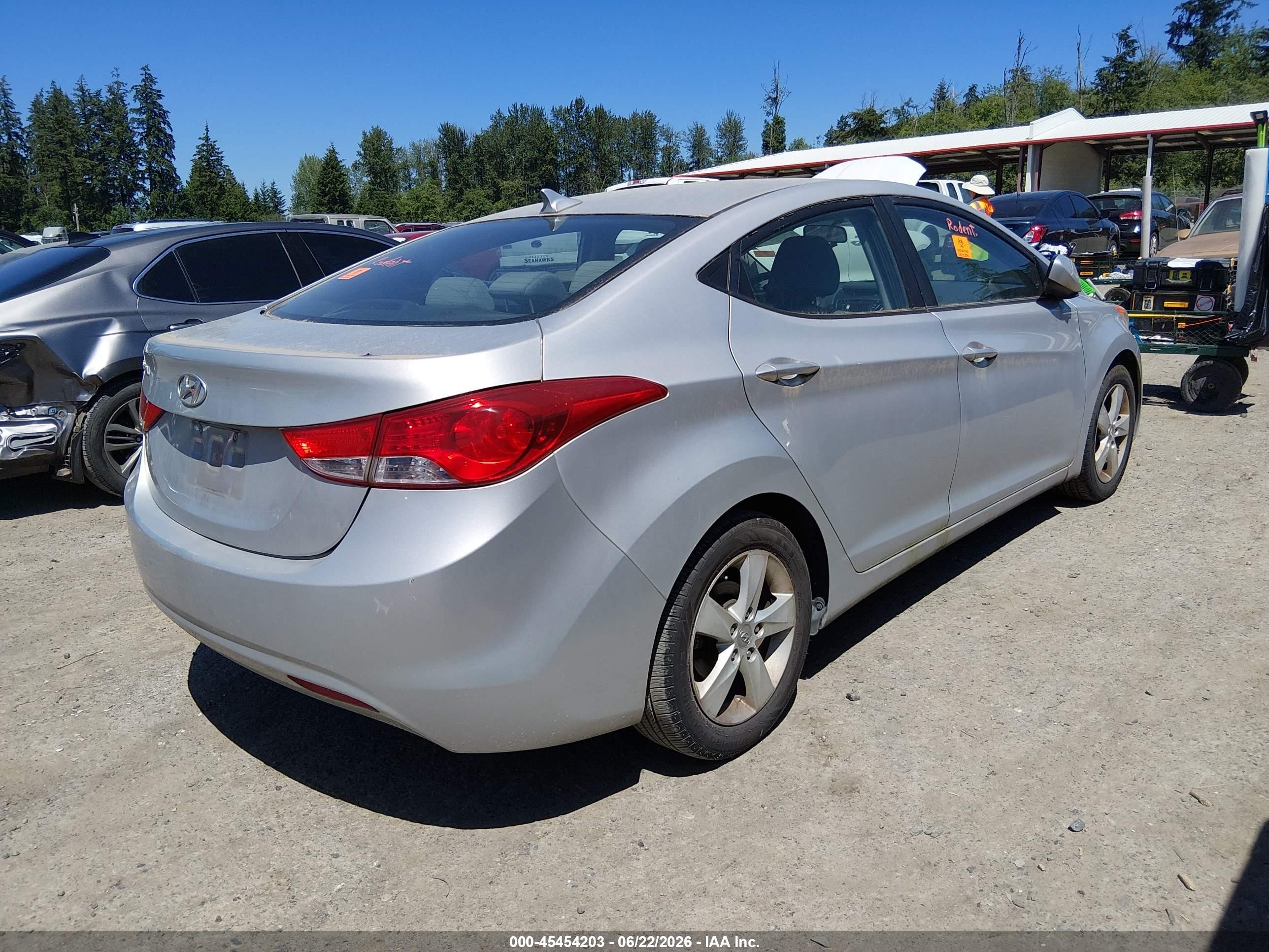 2013 Hyundai Elantra Gls Silver vin: KMHDH4AE5DU816840