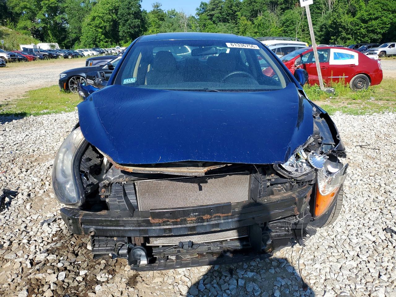 2013 Hyundai Elantra Limited Blue vin: KMHDH4AE5DU837039