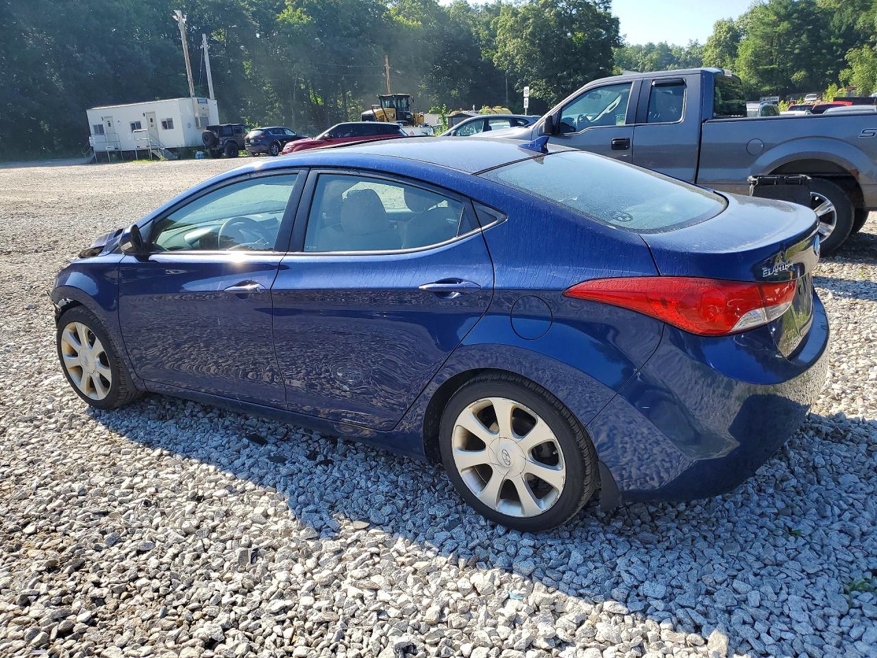 2013 Hyundai Elantra Limited Blue vin: KMHDH4AE5DU837039