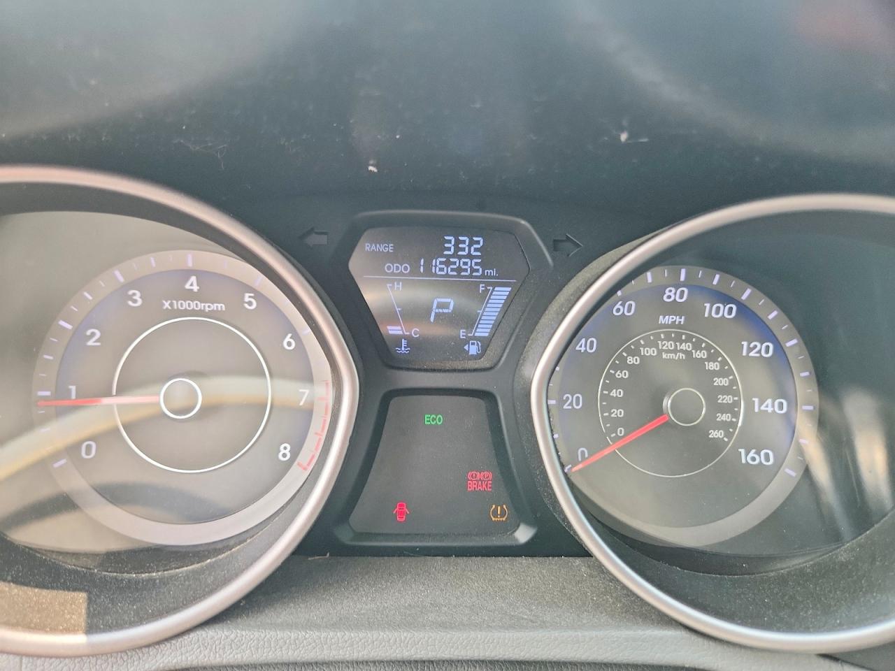 2013 Hyundai Elantra Gls Blue vin: KMHDH4AE5DU838093