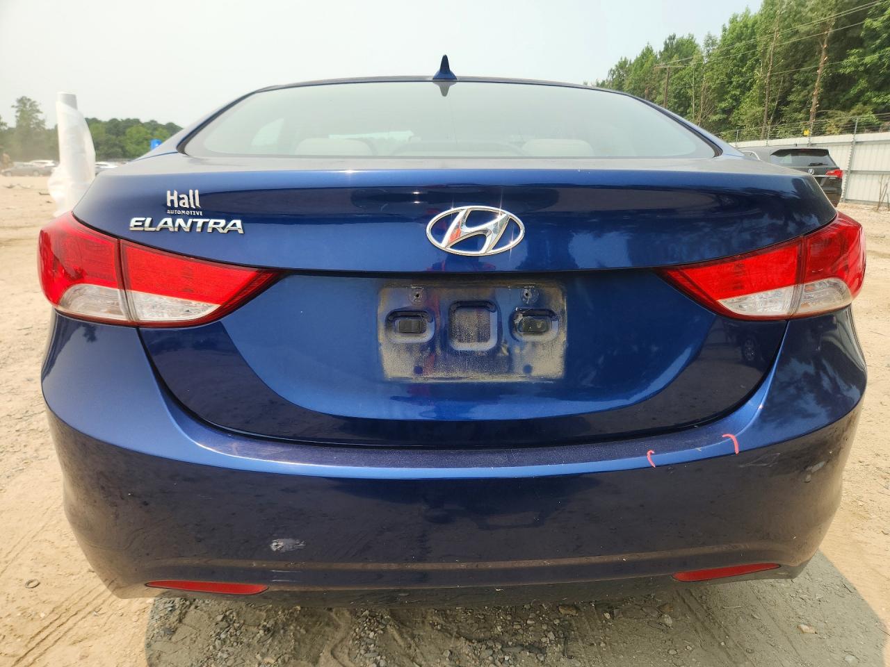 2013 Hyundai Elantra Gls Blue vin: KMHDH4AE5DU838093
