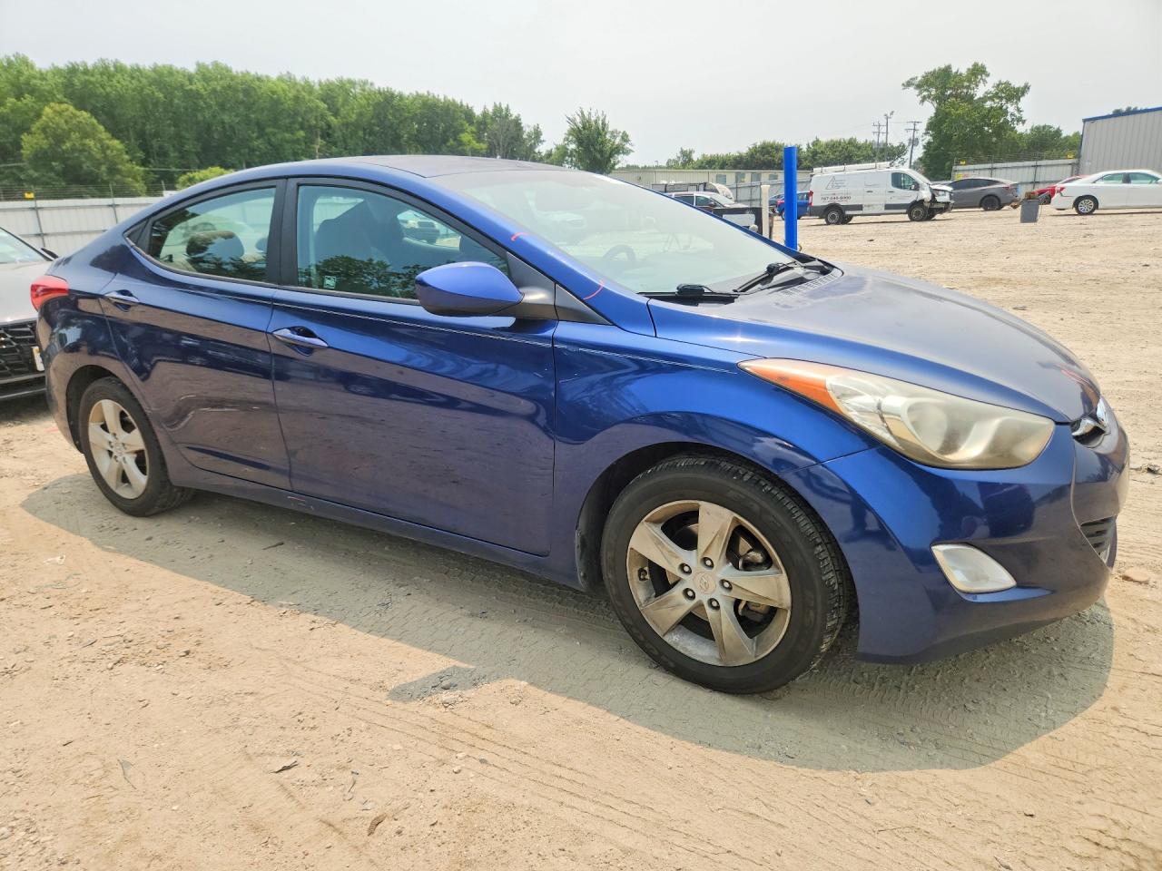 2013 Hyundai Elantra Gls Blue vin: KMHDH4AE5DU838093