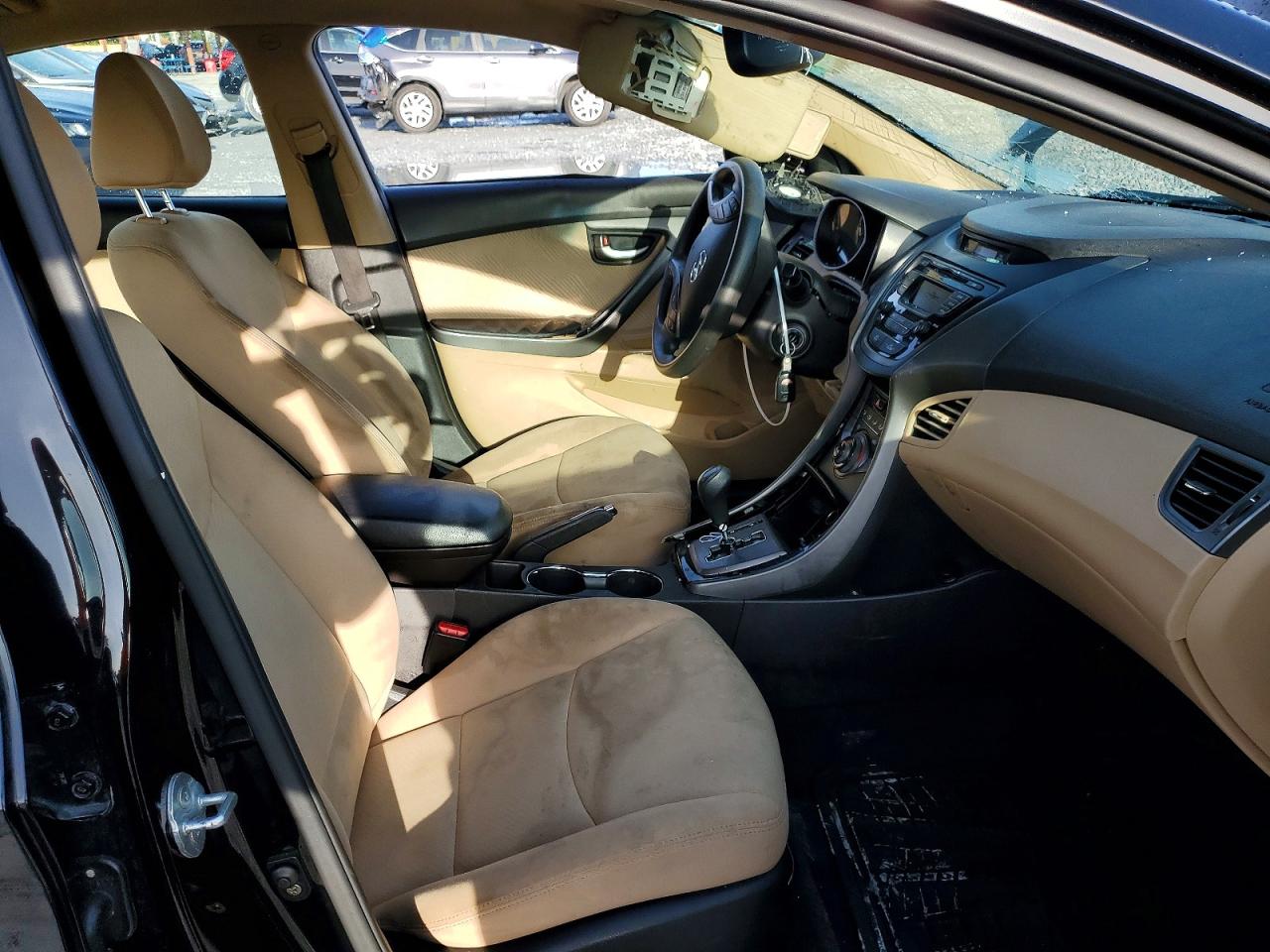 2013 Hyundai Elantra Gls Black vin: KMHDH4AE5DU843679