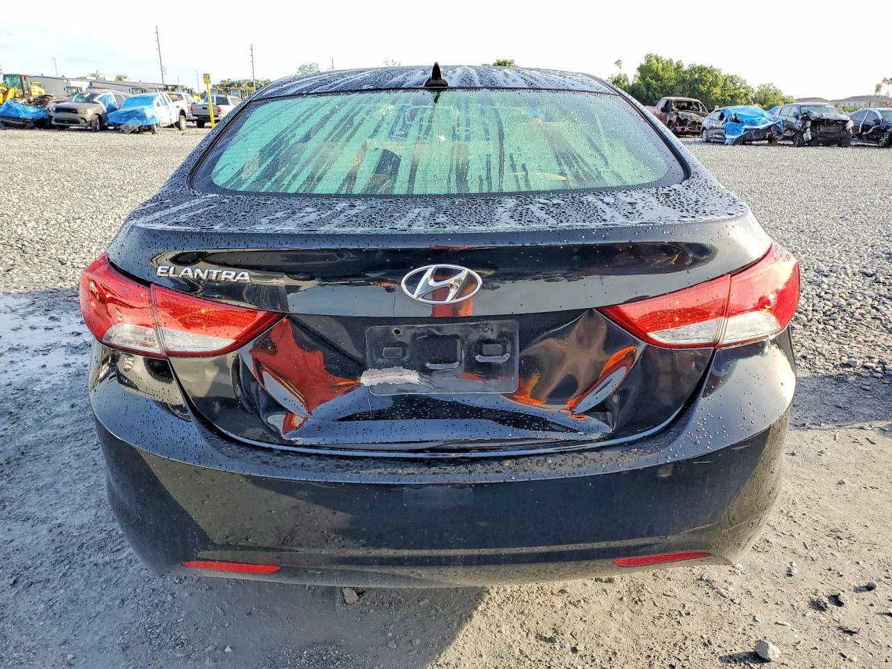 2013 Hyundai Elantra Gls Black vin: KMHDH4AE5DU843679