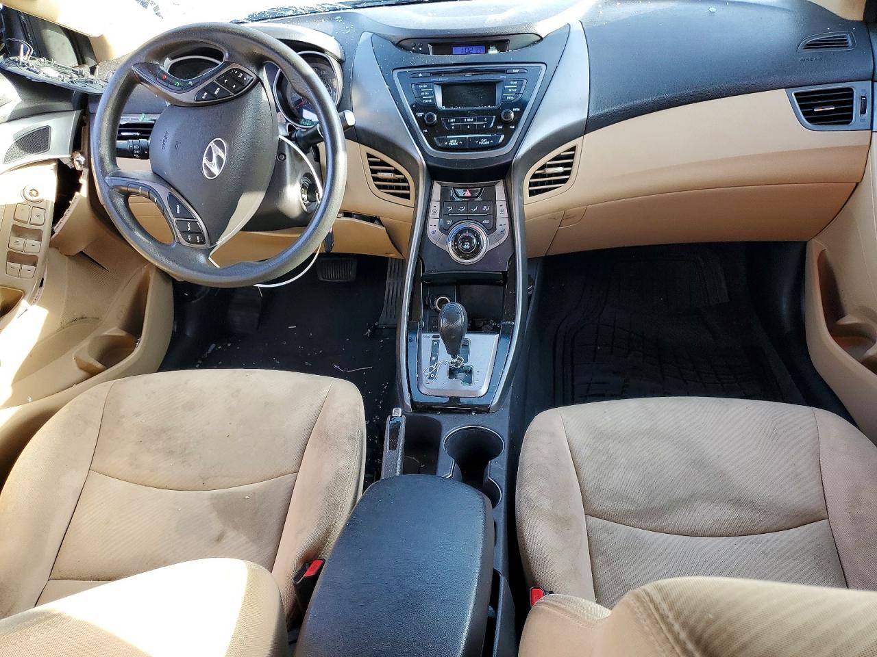 2013 Hyundai Elantra Gls Black vin: KMHDH4AE5DU843679