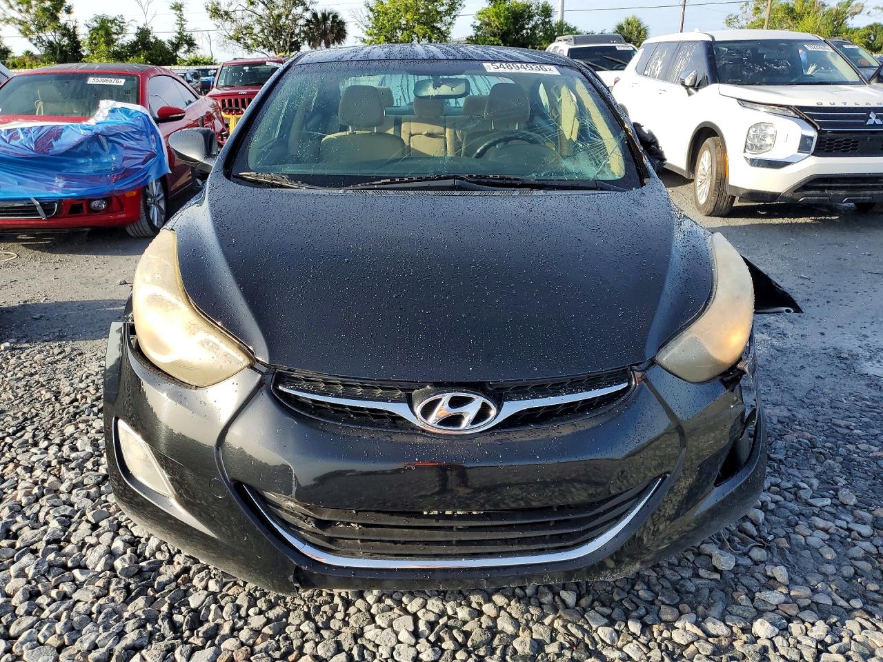 2013 Hyundai Elantra Gls Black vin: KMHDH4AE5DU843679