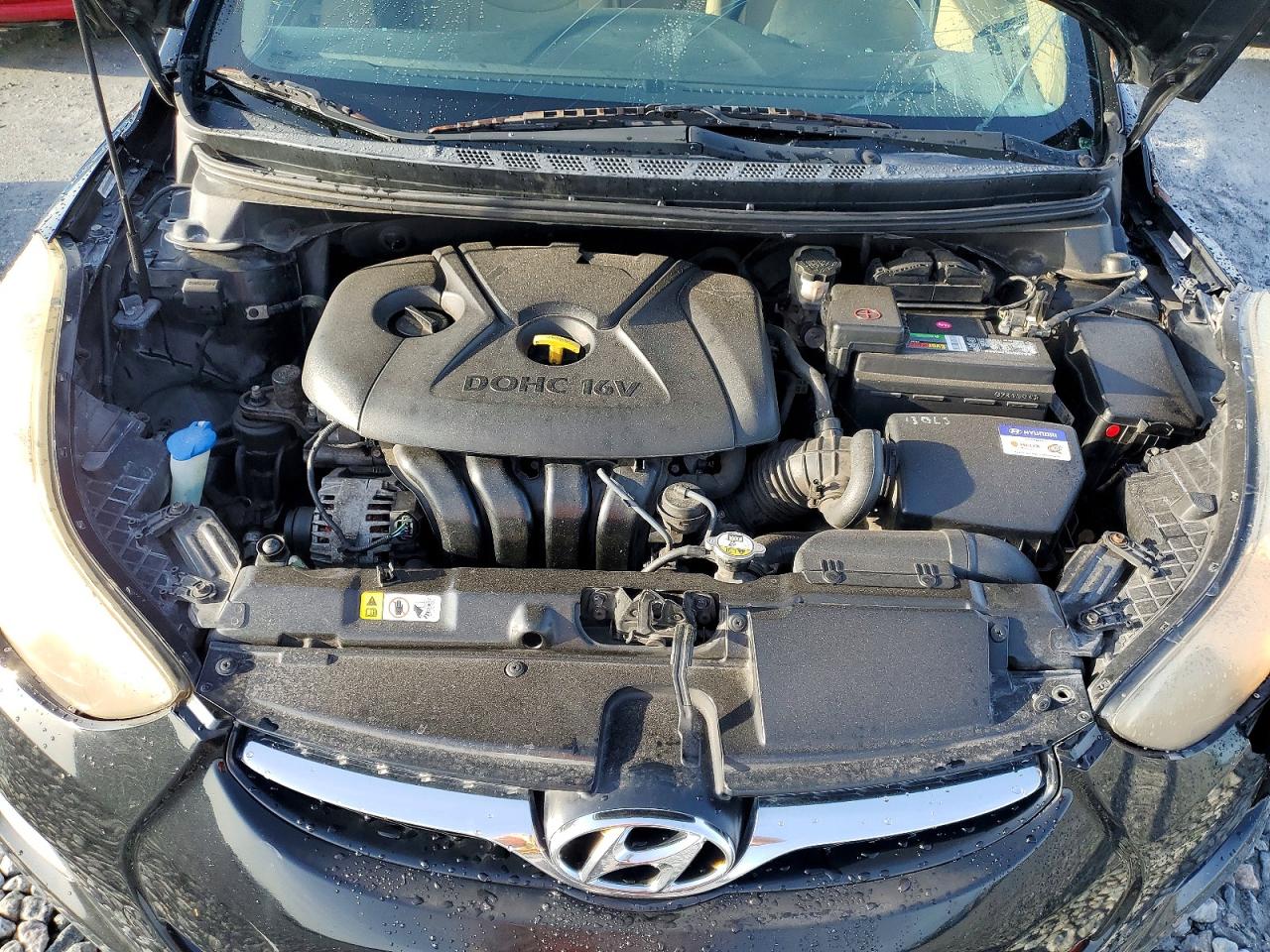 2013 Hyundai Elantra Gls Black vin: KMHDH4AE5DU843679