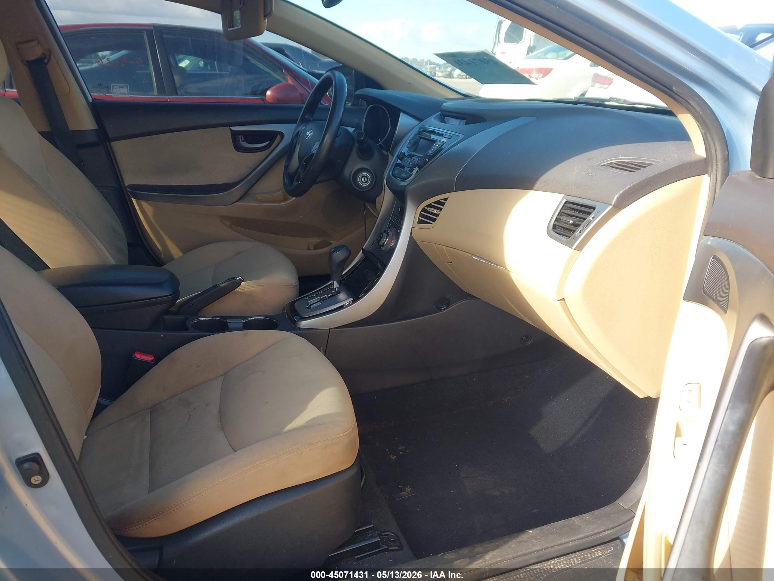 2013 Hyundai Elantra Gls Light Blue vin: KMHDH4AE5DU845657