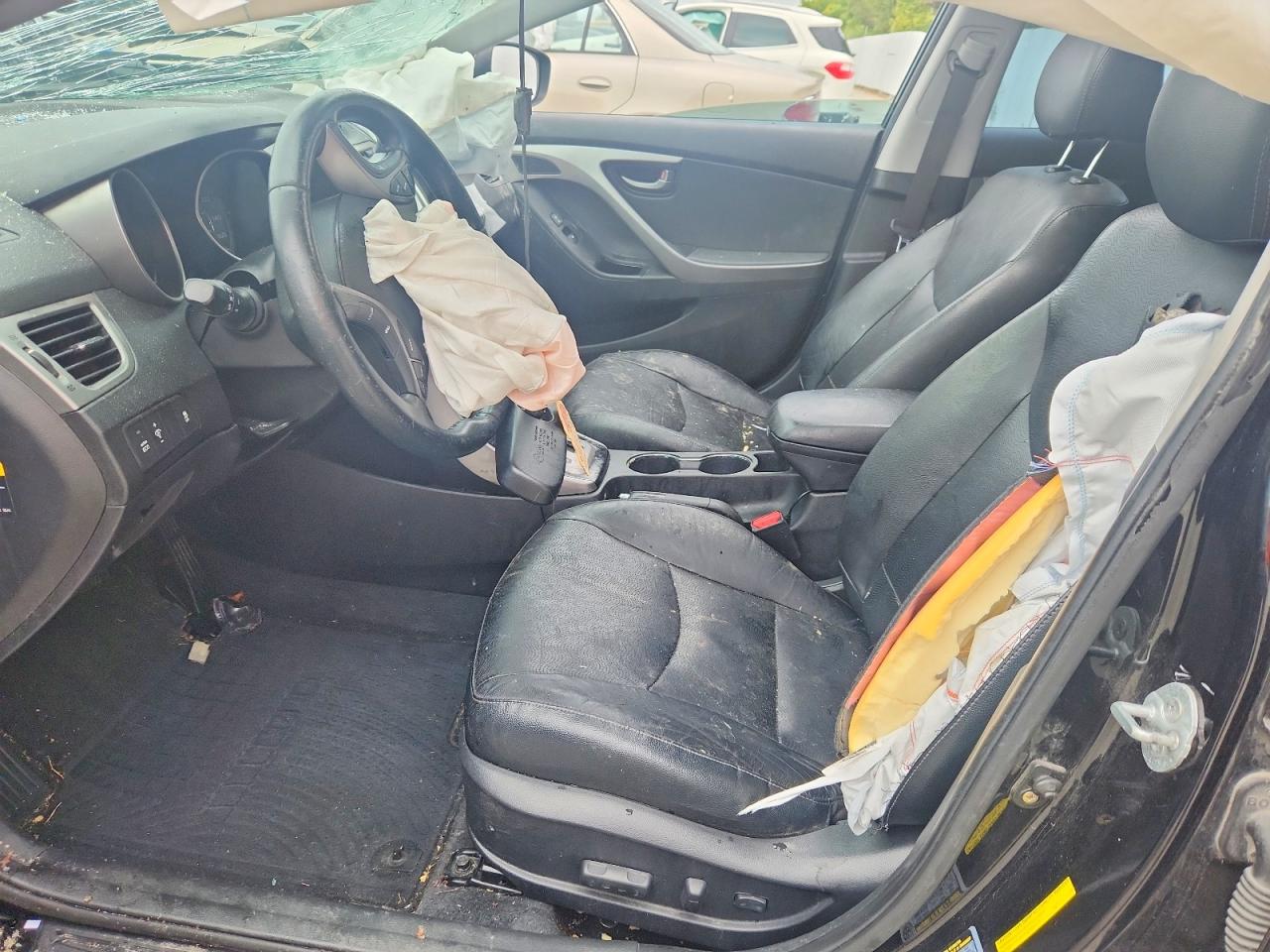 2013 Hyundai Elantra Limited Black vin: KMHDH4AE5DU850454