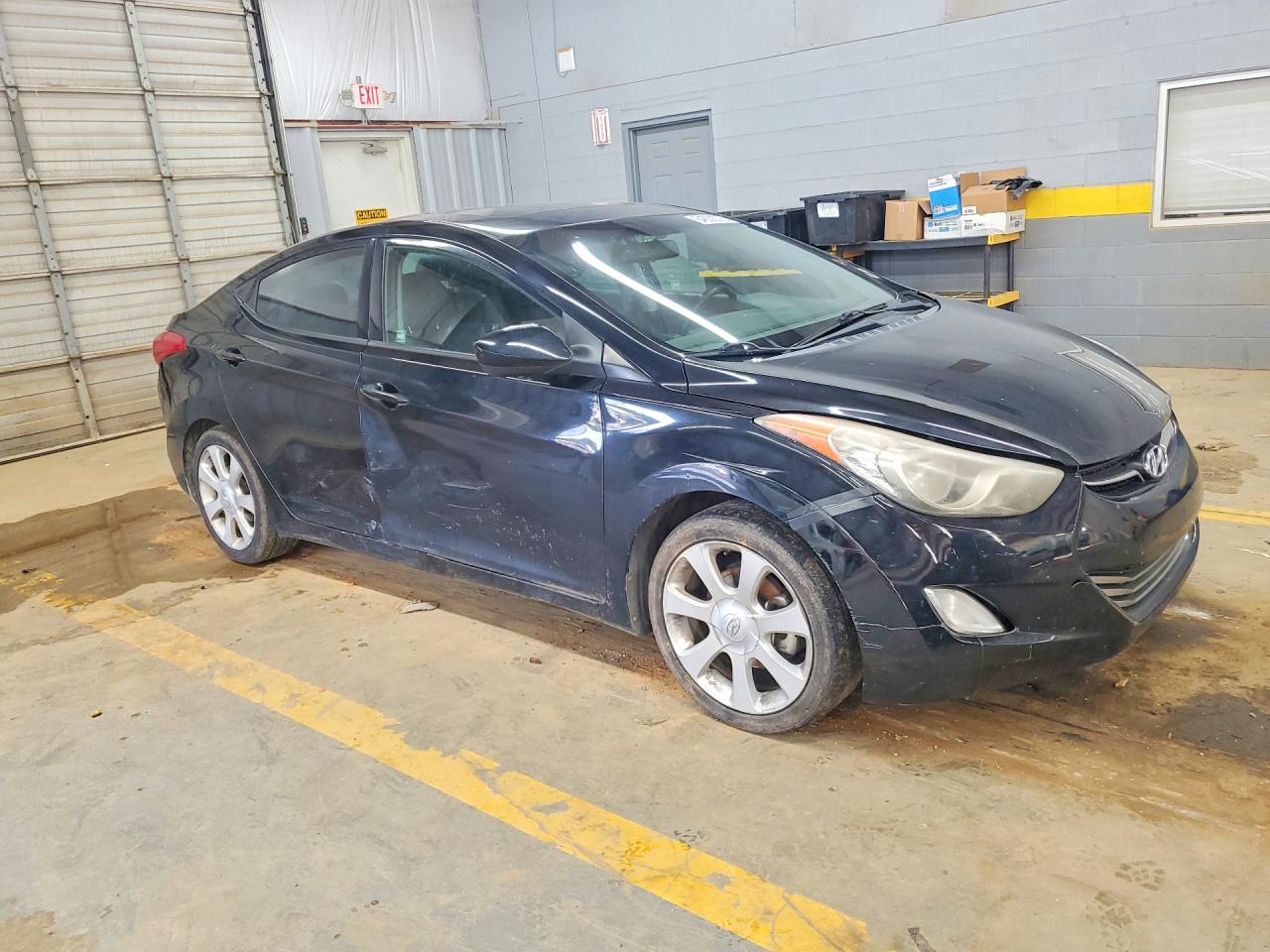 2013 Hyundai Elantra Limited Black vin: KMHDH4AE5DU888542