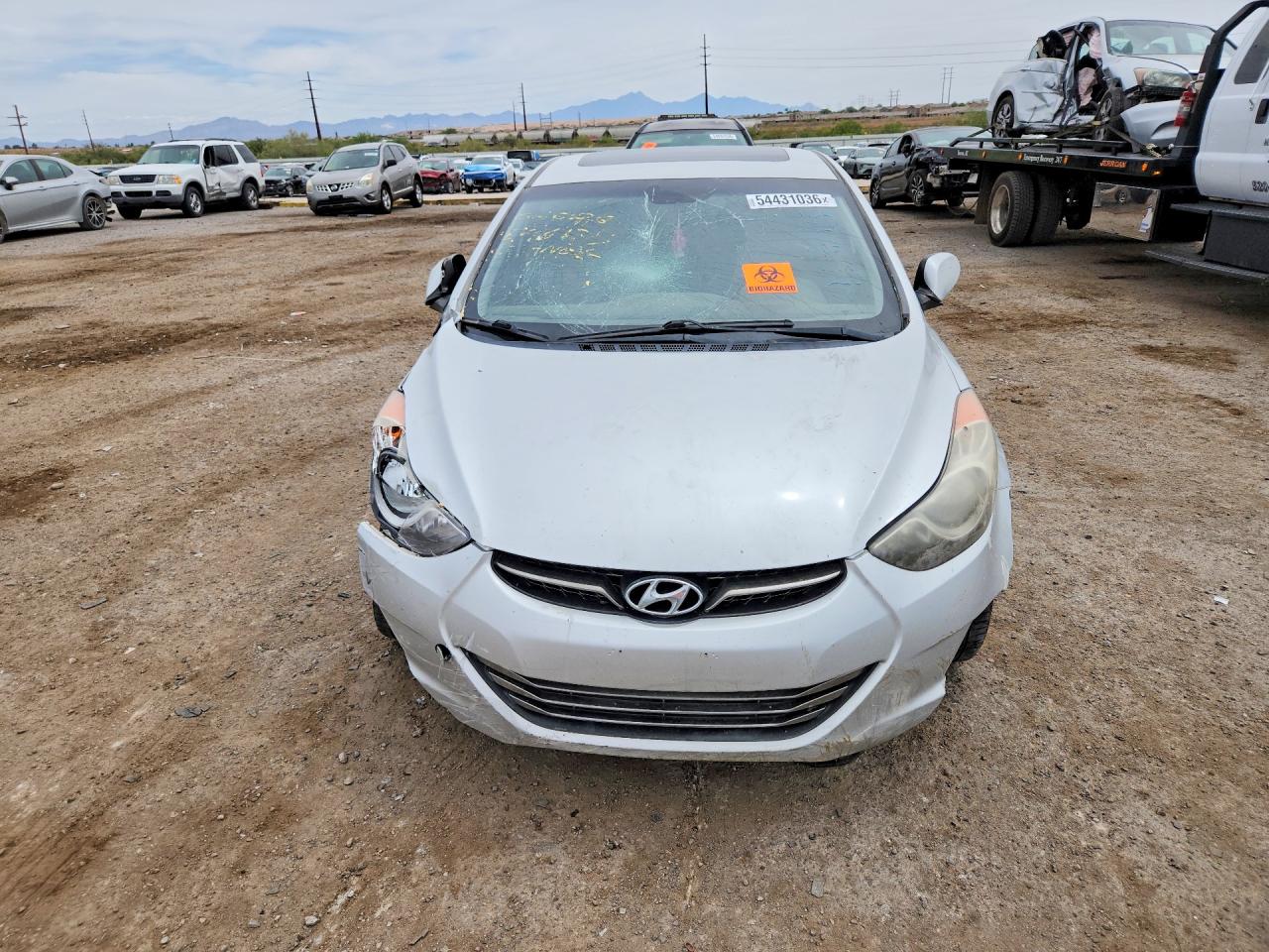 2013 Hyundai Elantra Limited Silver vin: KMHDH4AE5DU969556