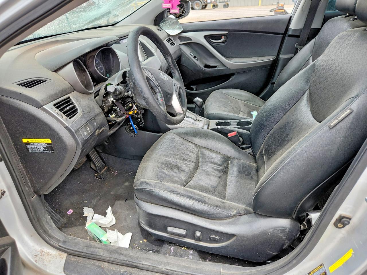 2013 Hyundai Elantra Limited Silver vin: KMHDH4AE5DU969556