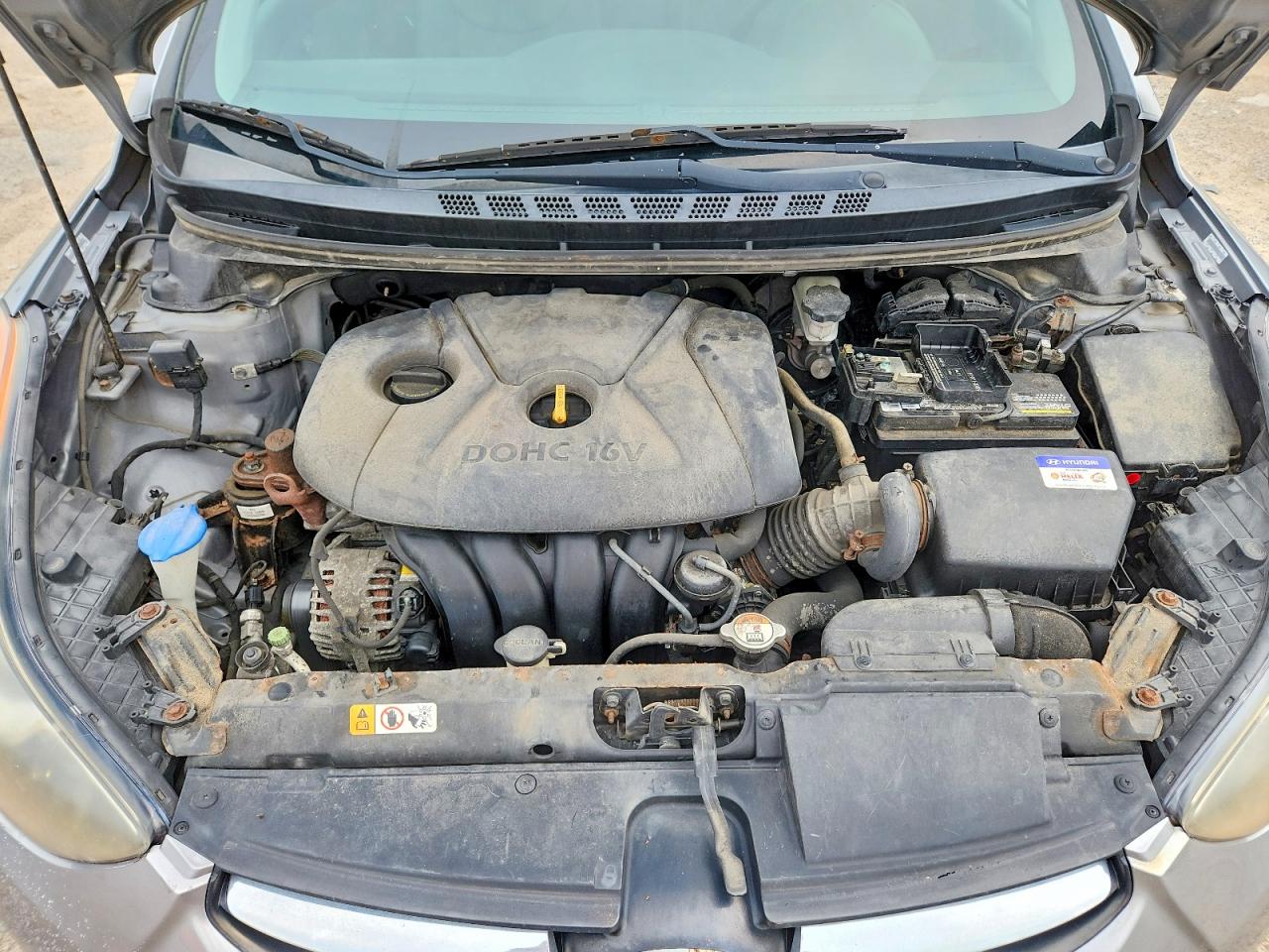 2013 Hyundai Elantra Gls Blue vin: KMHDH4AE5DU970173