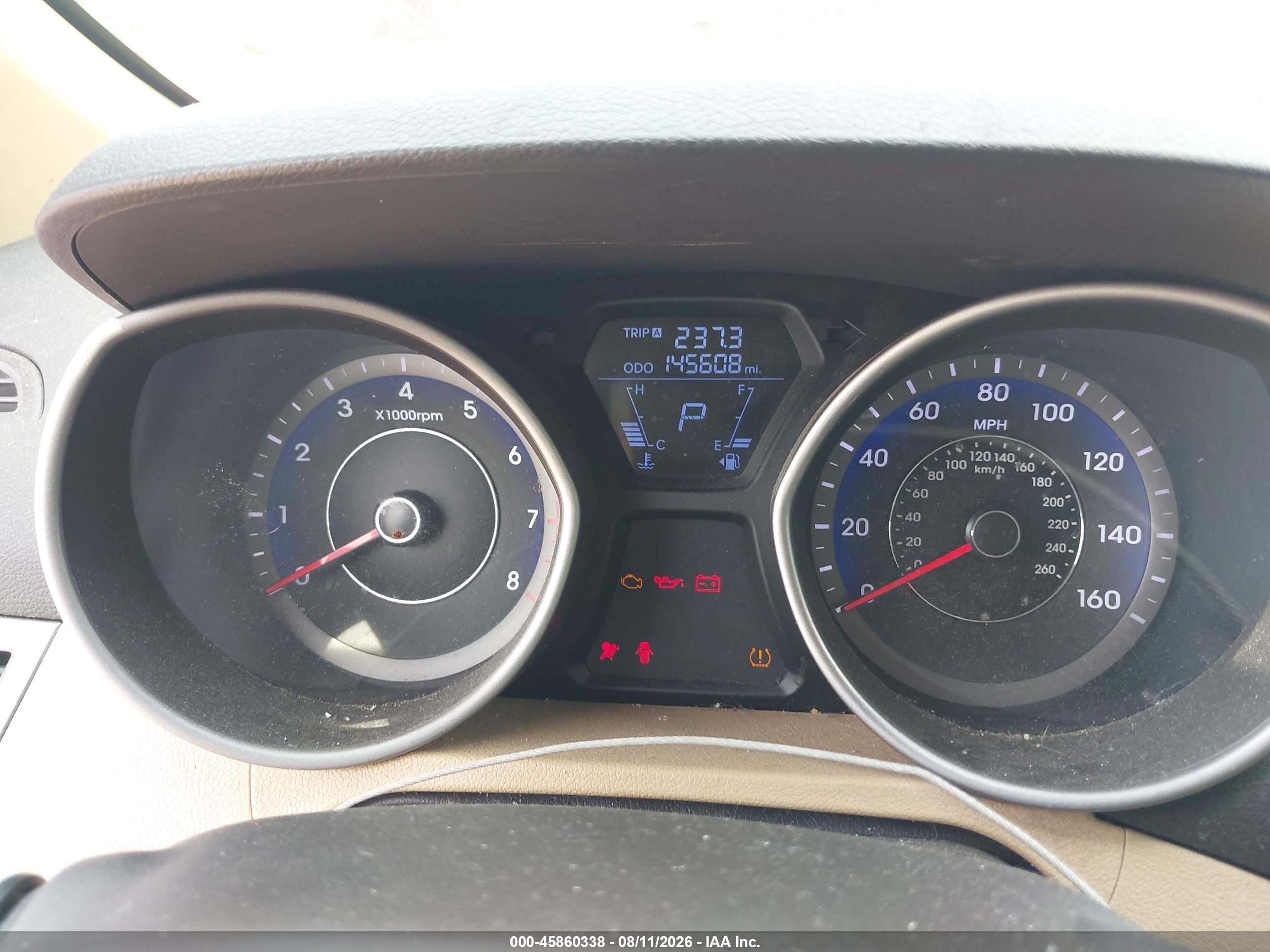 2013 Hyundai Elantra Limited Red vin: KMHDH4AE5DU979519