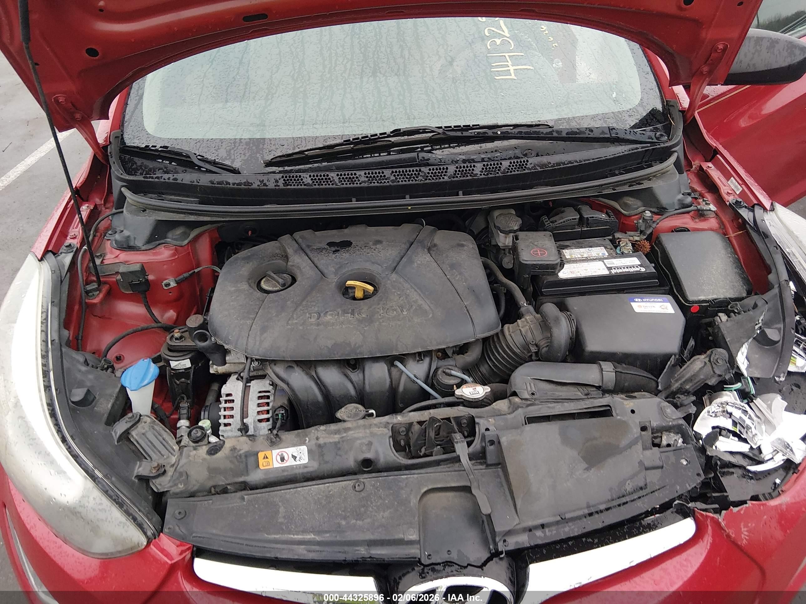 2014 Hyundai Elantra Se Красный vin: KMHDH4AE5EU030988