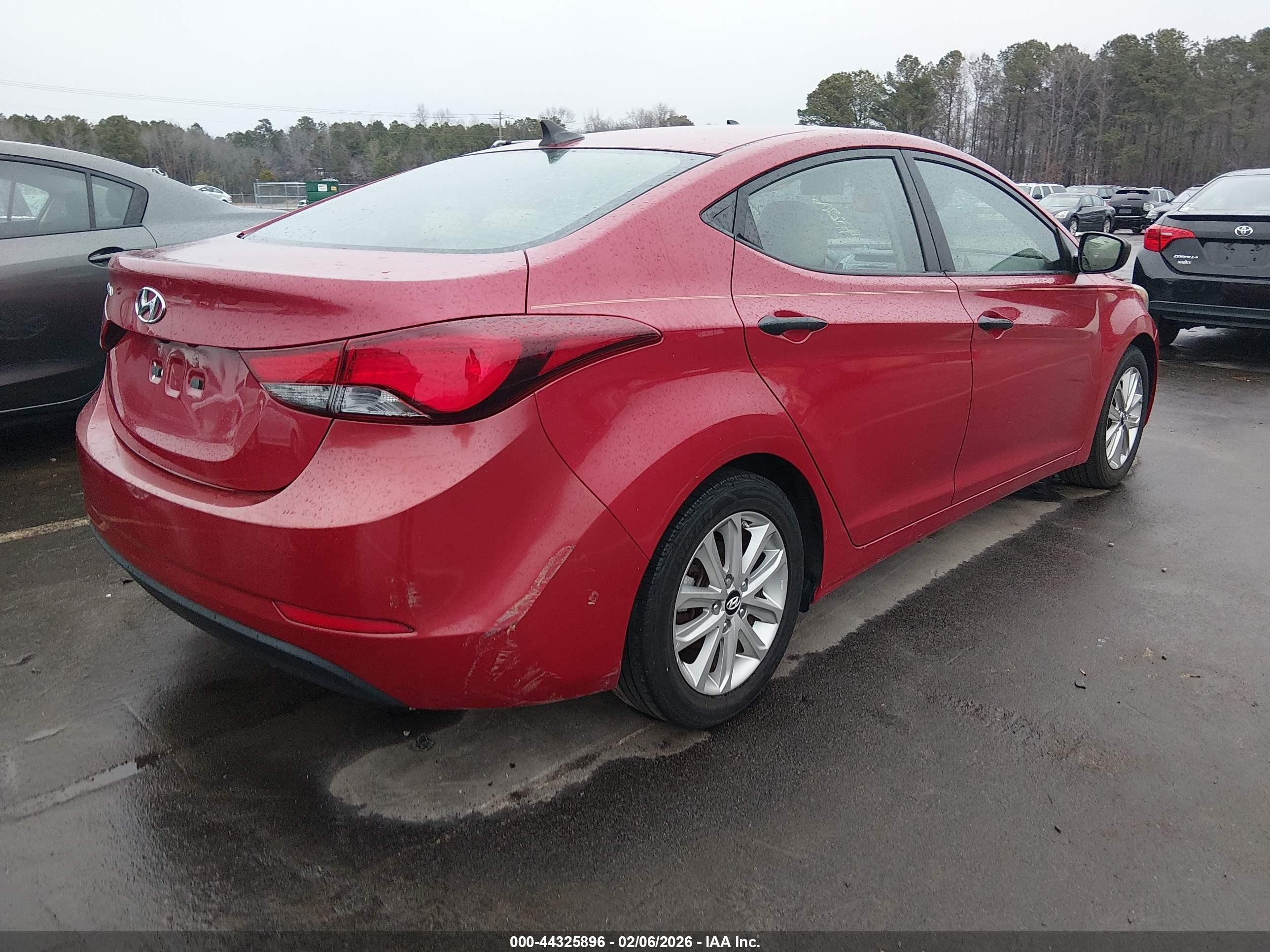 2014 Hyundai Elantra Se Красный vin: KMHDH4AE5EU030988