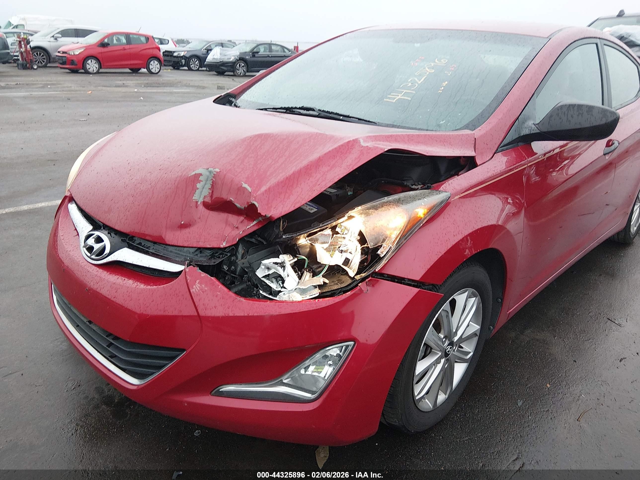 2014 Hyundai Elantra Se Красный vin: KMHDH4AE5EU030988