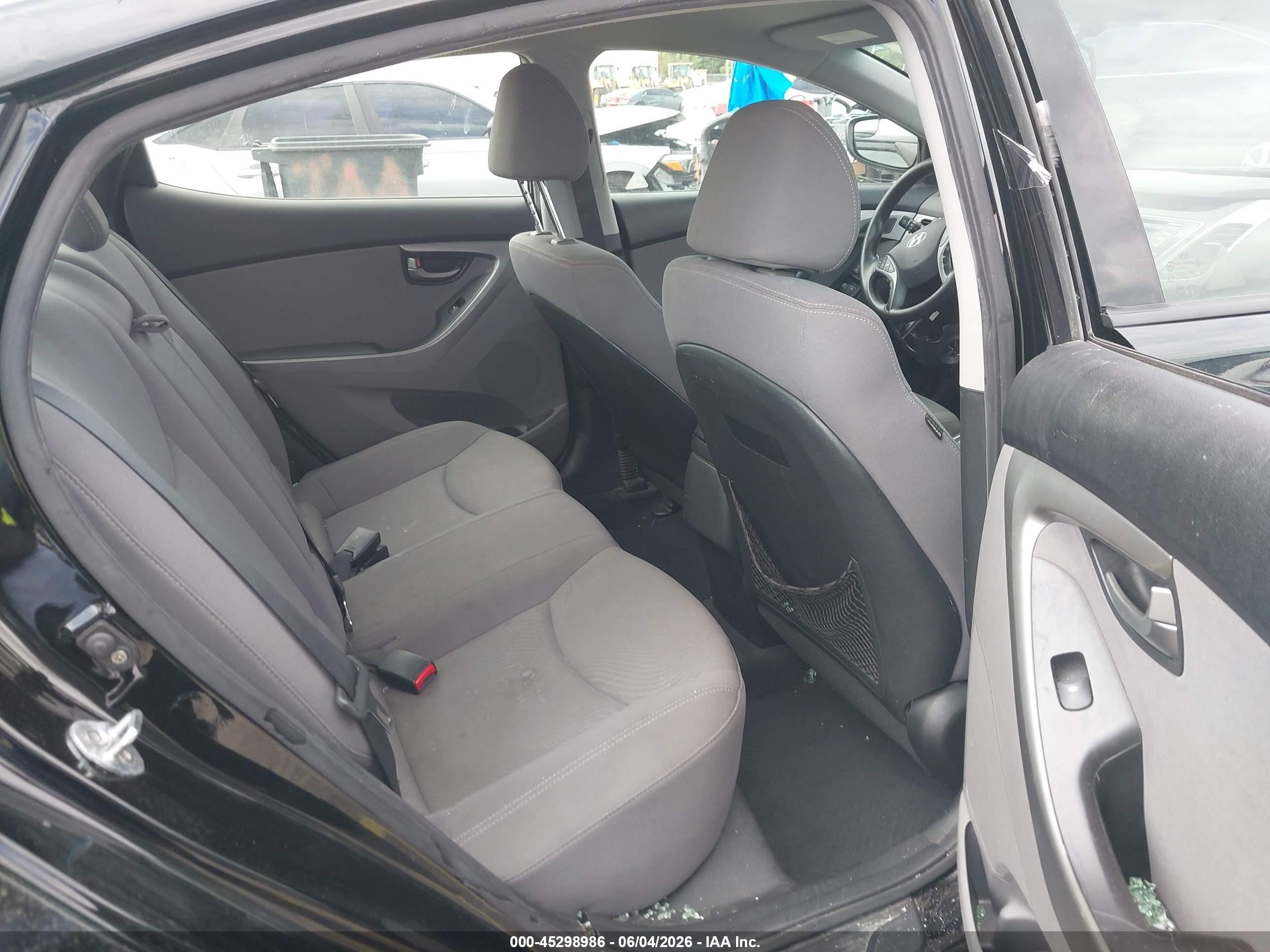 2014 Hyundai Elantra Se Black vin: KMHDH4AE5EU041621