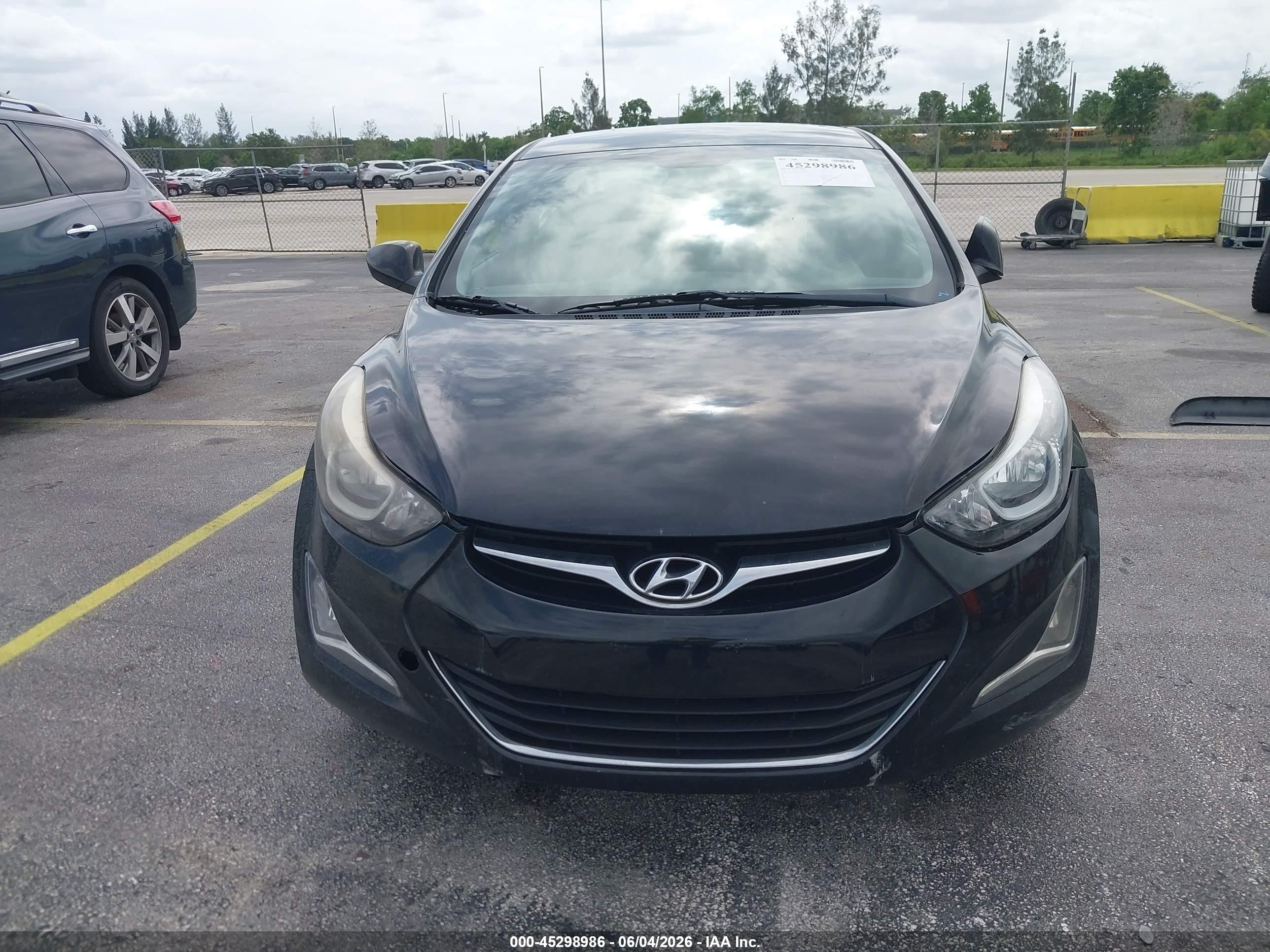 2014 Hyundai Elantra Se Black vin: KMHDH4AE5EU041621