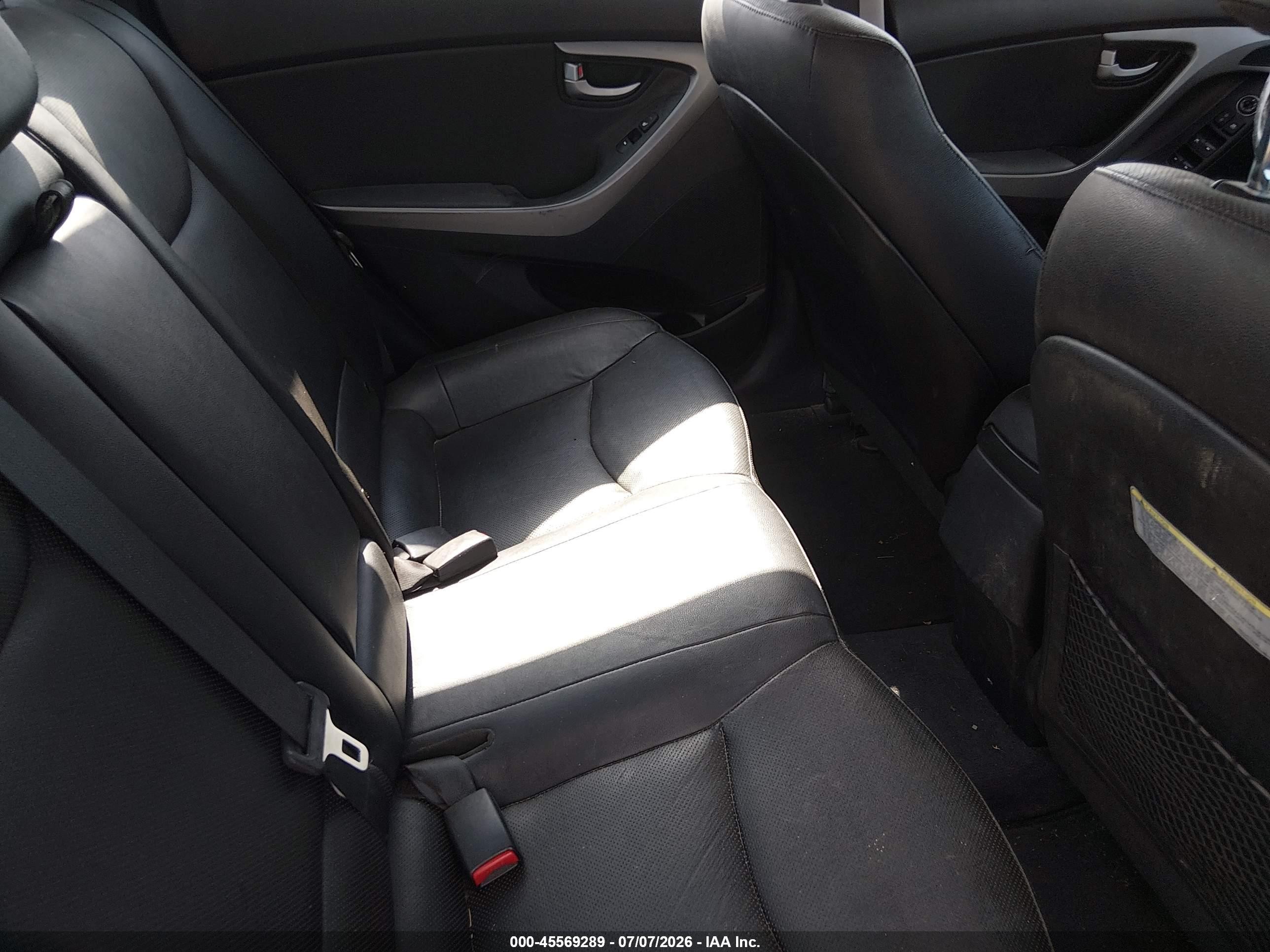 2014 Hyundai Elantra Limited Black vin: KMHDH4AE5EU046138