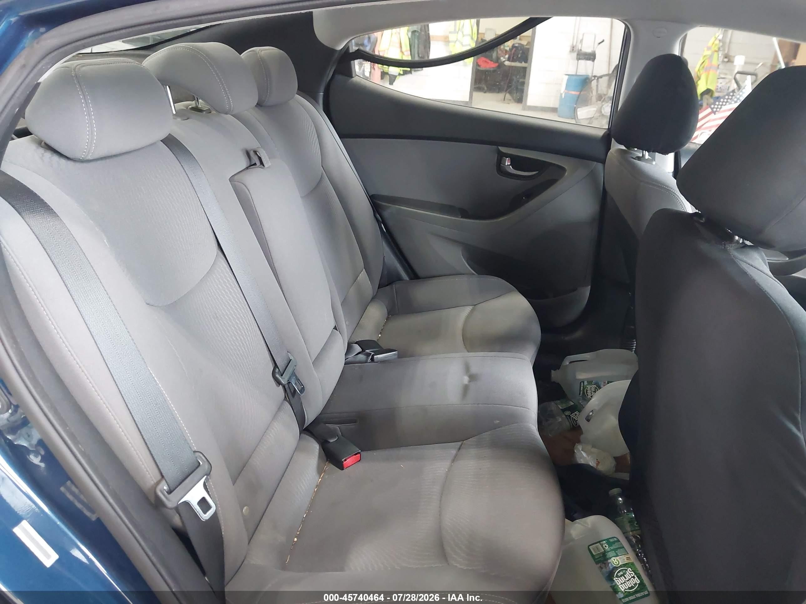 2014 Hyundai Elantra Se Blue vin: KMHDH4AE5EU047144