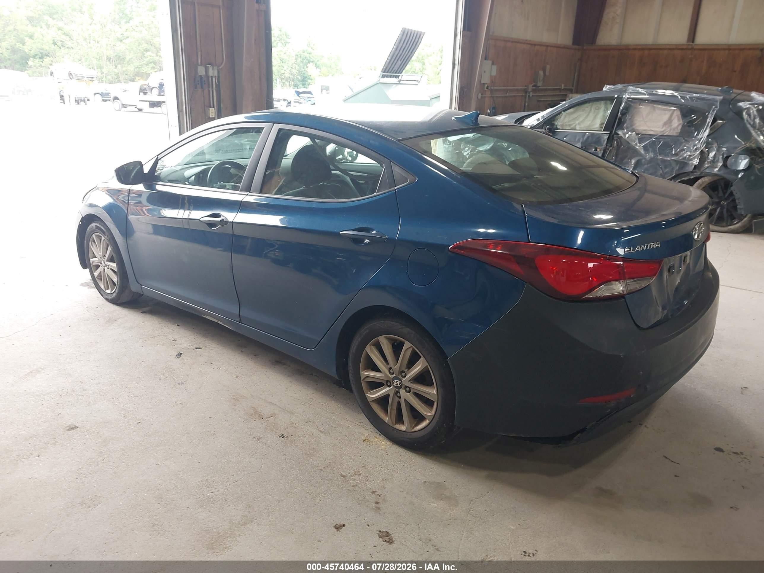 2014 Hyundai Elantra Se Blue vin: KMHDH4AE5EU047144