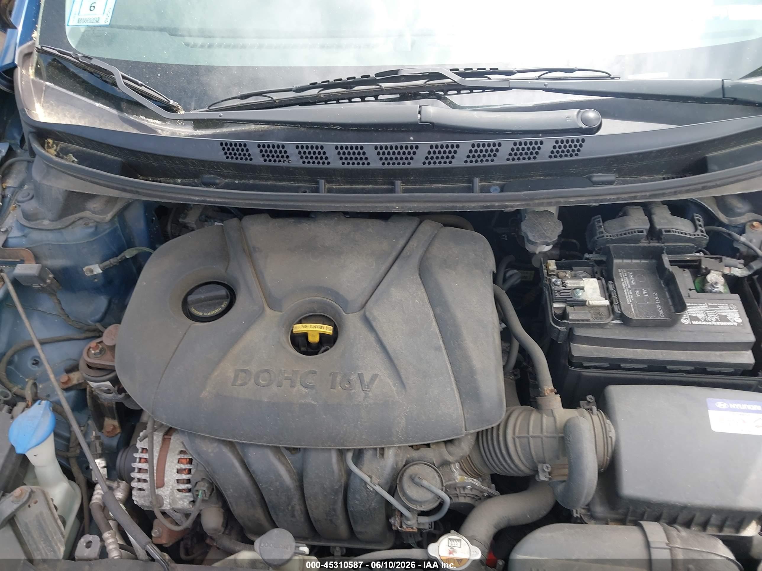 2014 Hyundai Elantra Se Синий vin: KMHDH4AE5EU049931