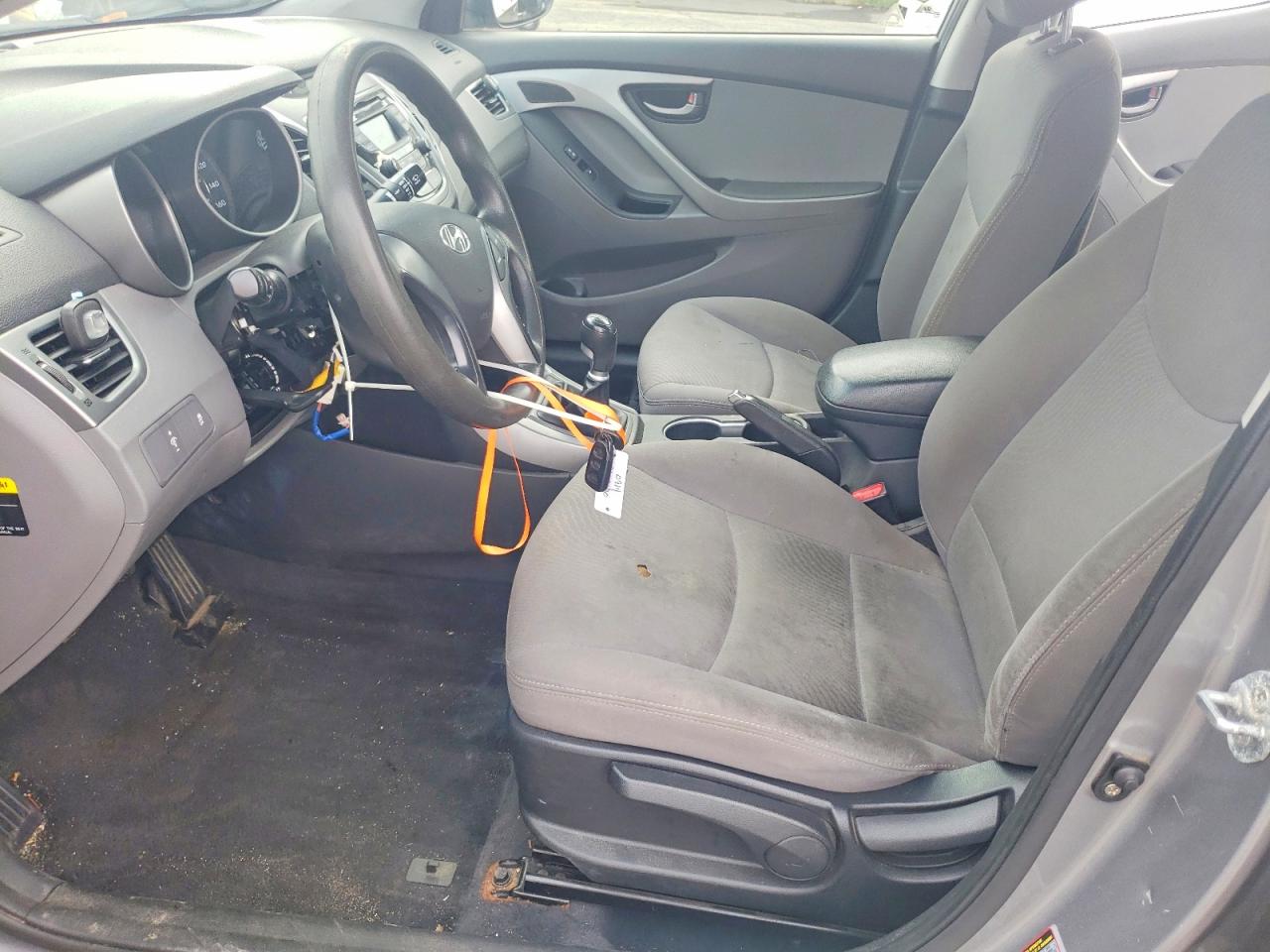 2014 Hyundai Elantra Se Gray vin: KMHDH4AE5EU062131
