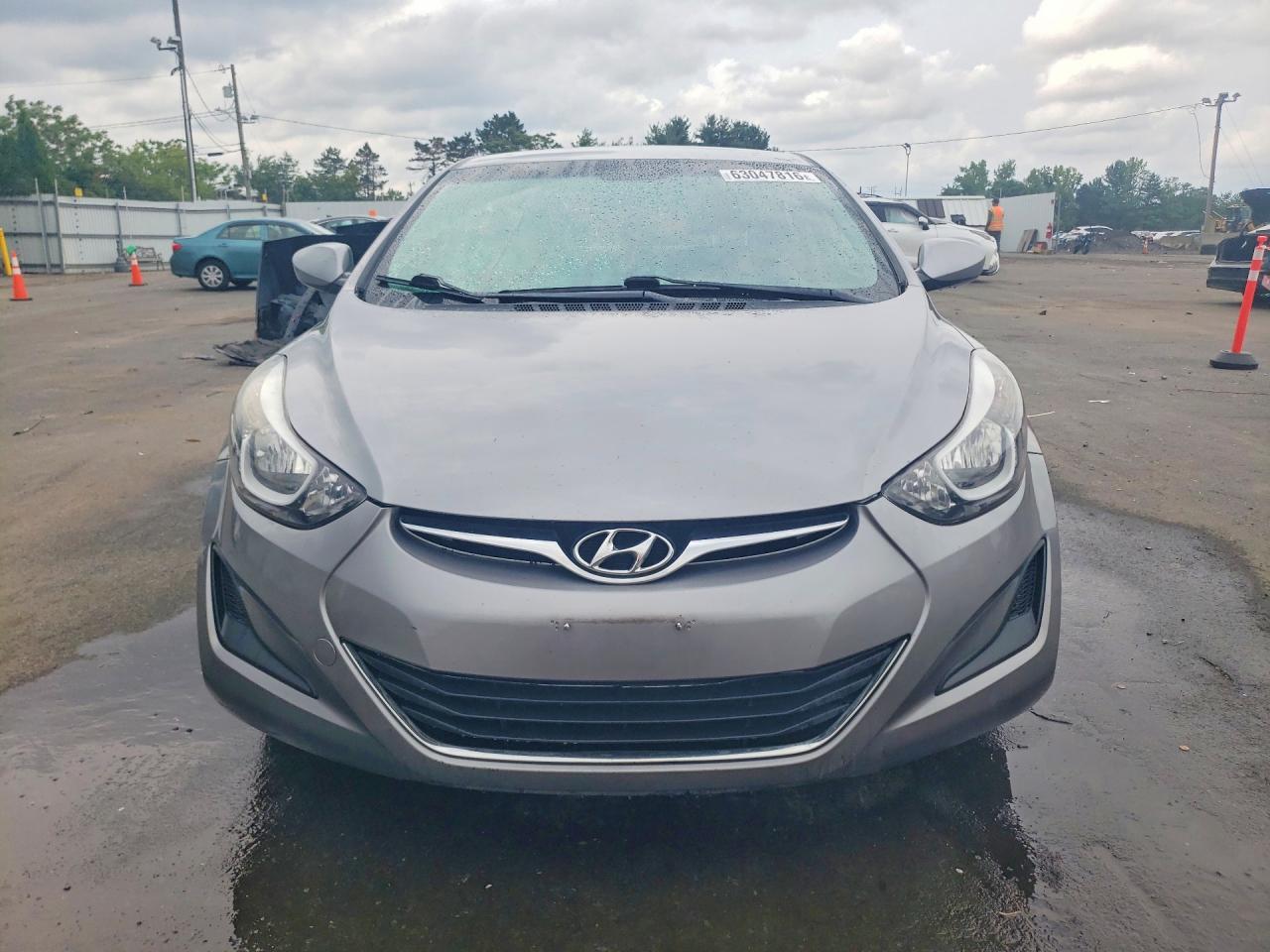 2014 Hyundai Elantra Se Gray vin: KMHDH4AE5EU062131