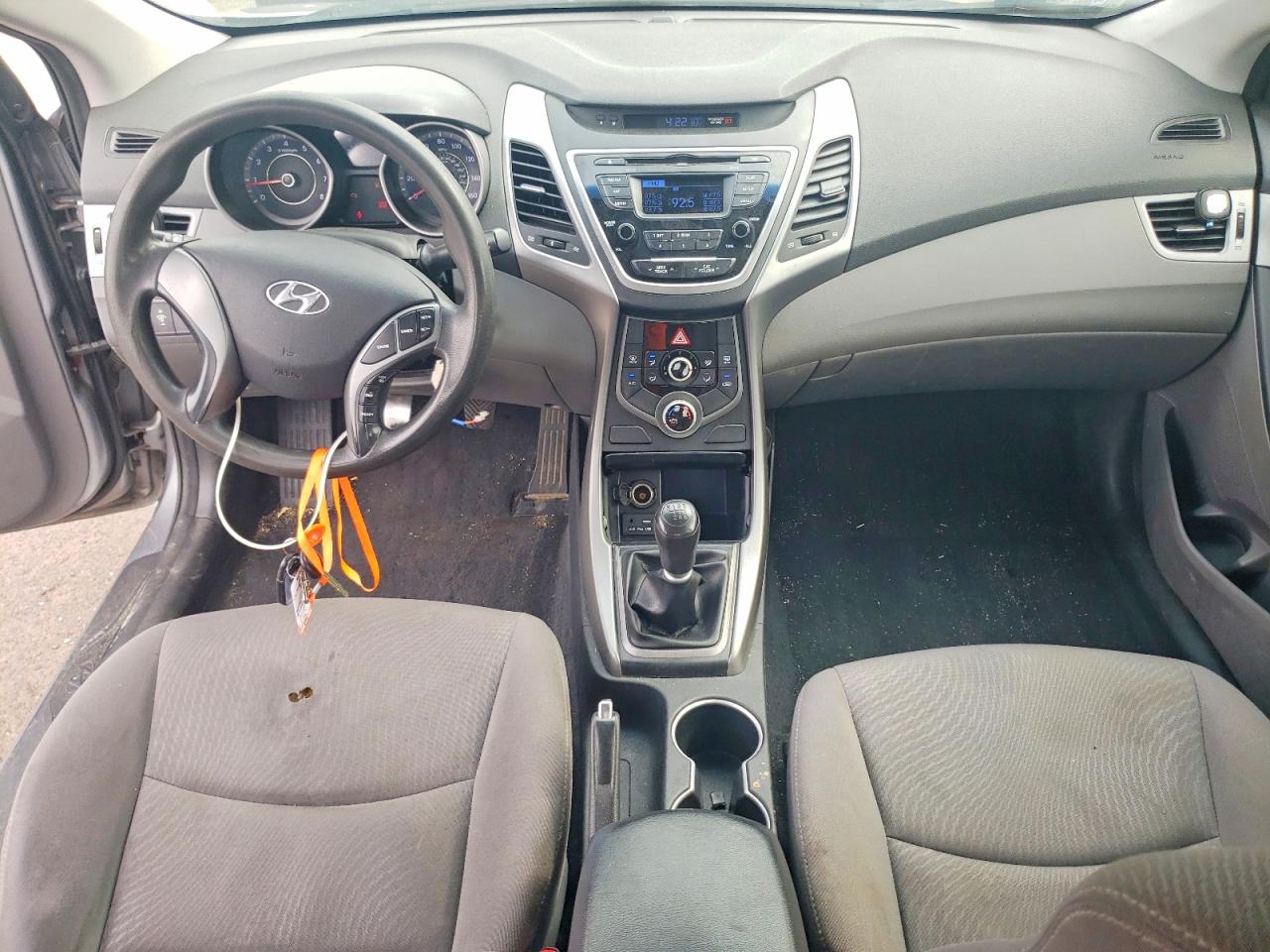 2014 Hyundai Elantra Se Gray vin: KMHDH4AE5EU062131