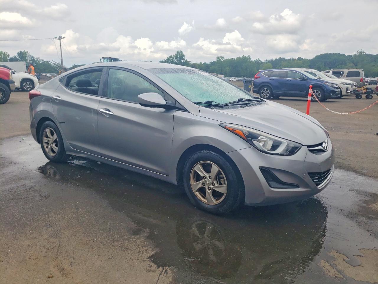 2014 Hyundai Elantra Se Gray vin: KMHDH4AE5EU062131
