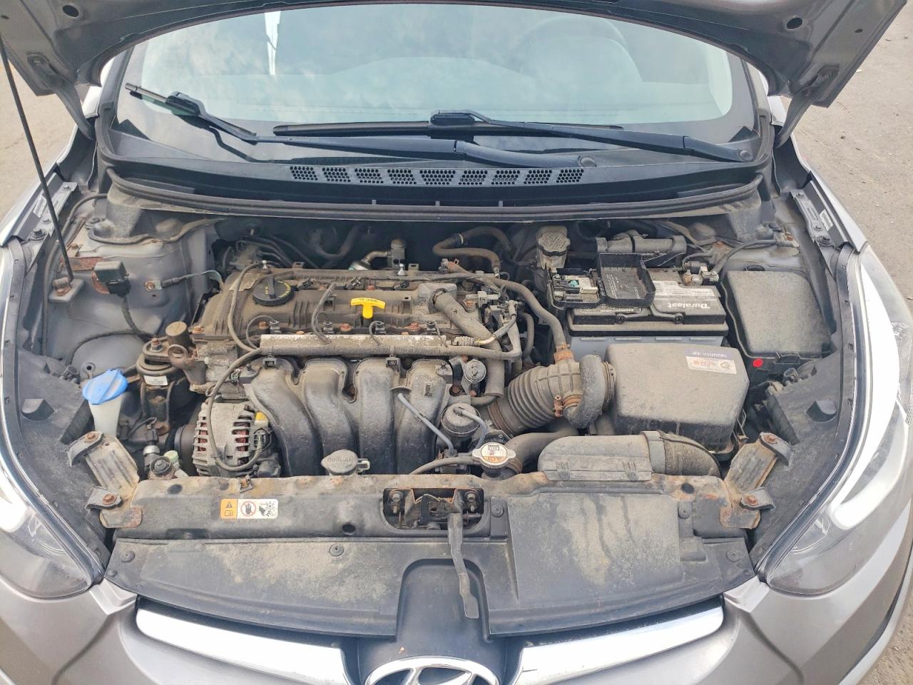 2014 Hyundai Elantra Se Gray vin: KMHDH4AE5EU062131