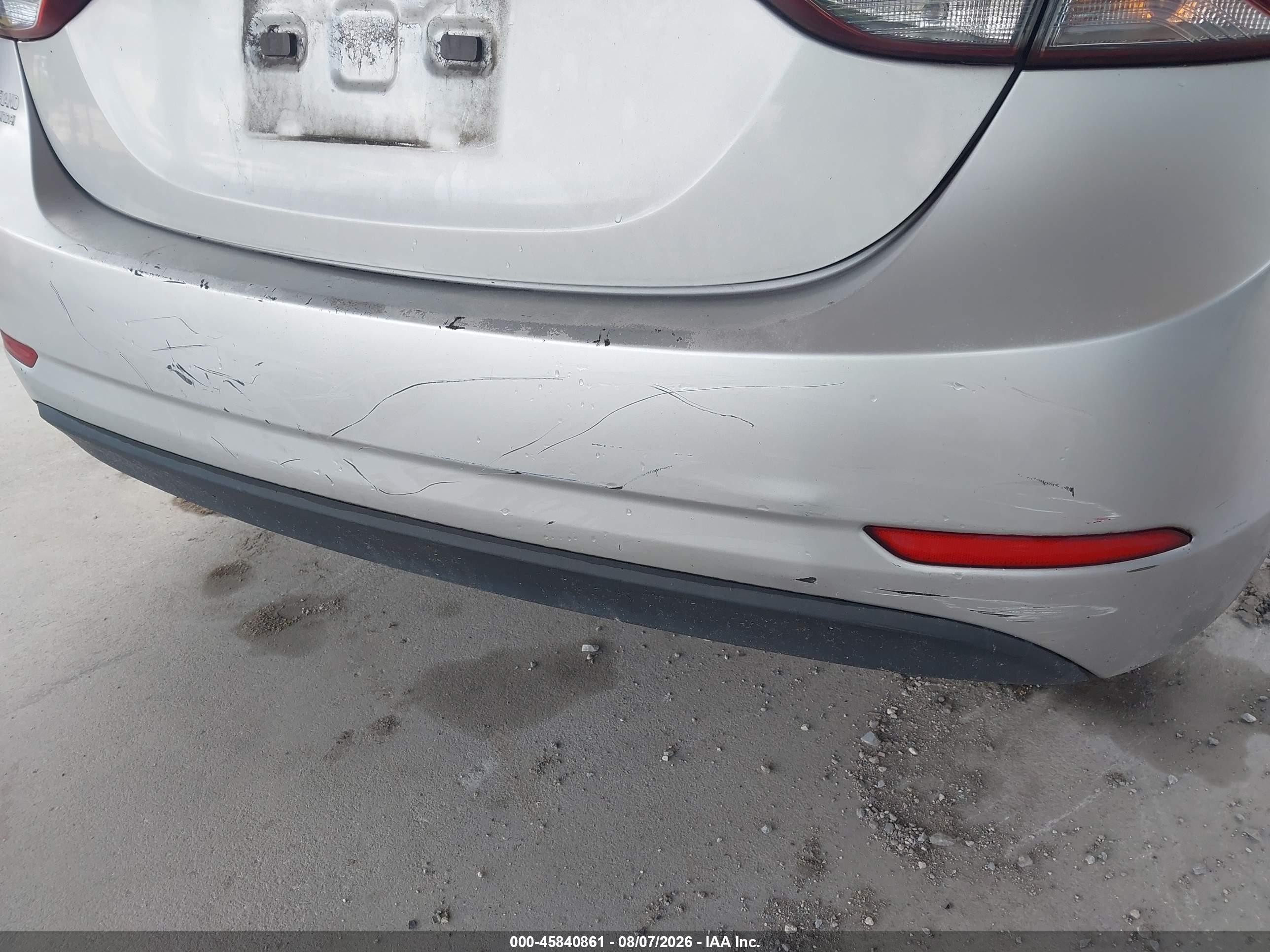 2014 Hyundai Elantra Se Silver vin: KMHDH4AE5EU064915