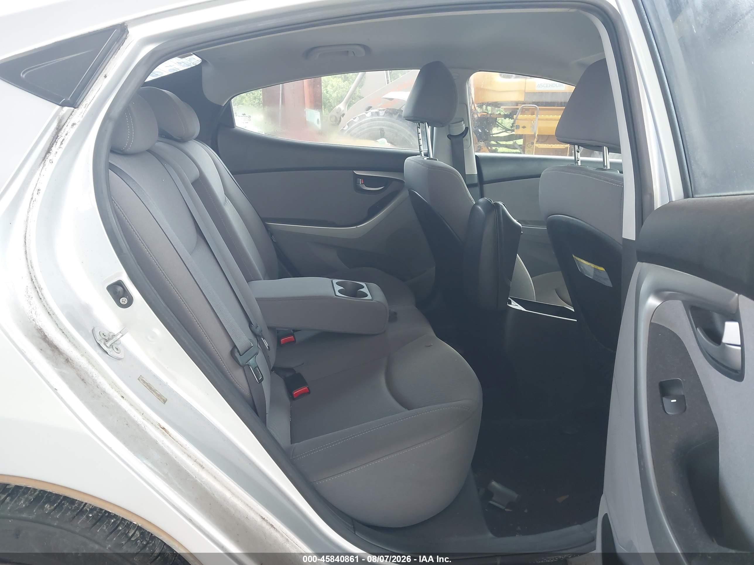 2014 Hyundai Elantra Se Silver vin: KMHDH4AE5EU064915