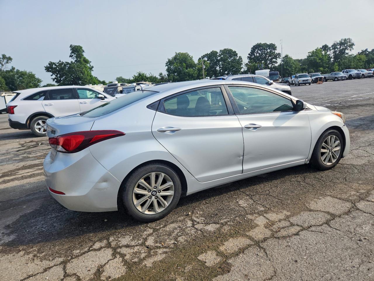 2014 Hyundai Elantra Se Серебряный vin: KMHDH4AE5EU068091