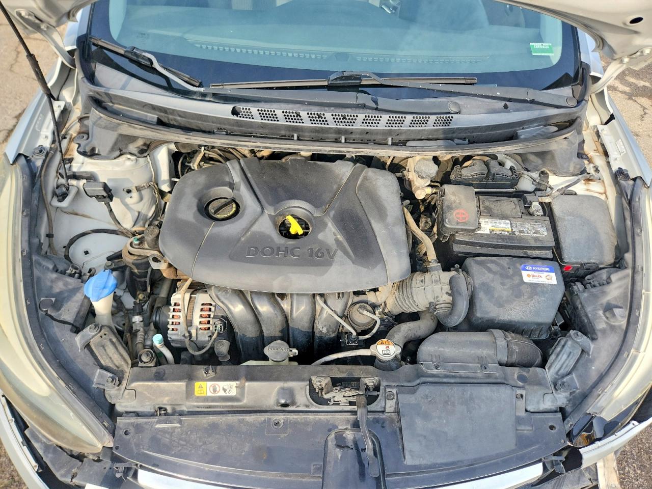 2014 Hyundai Elantra Se Серебряный vin: KMHDH4AE5EU068091