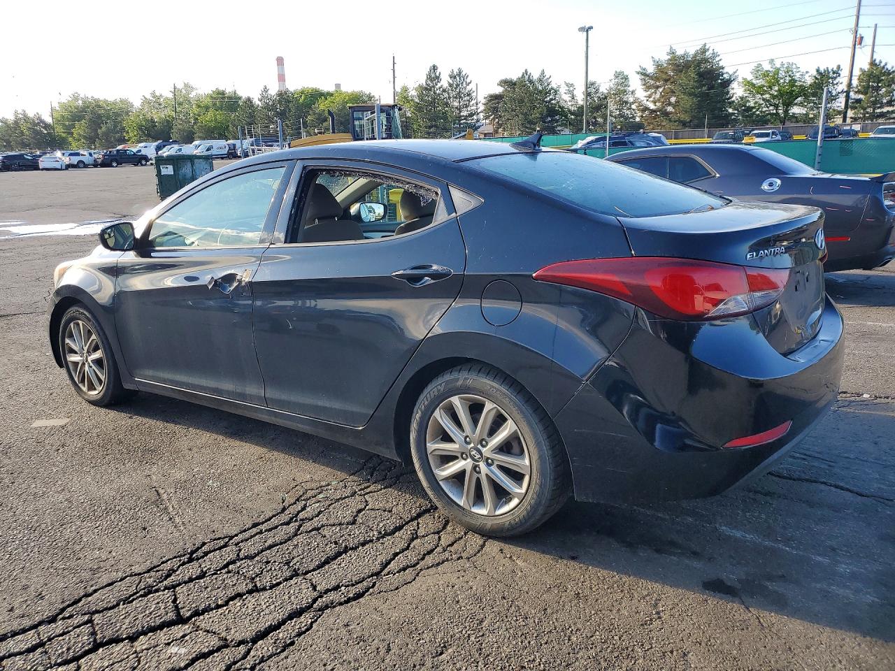 2014 Hyundai Elantra Se Black vin: KMHDH4AE5EU073176