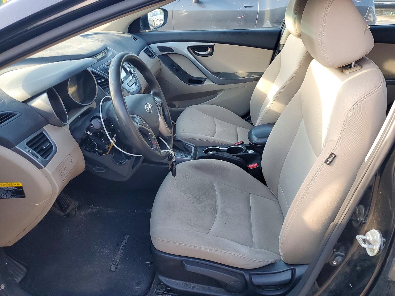 2014 Hyundai Elantra Se Black vin: KMHDH4AE5EU073176