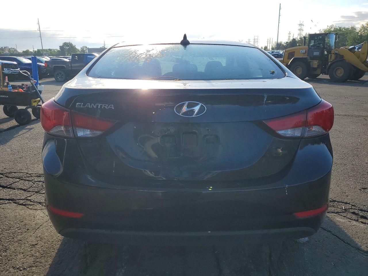 2014 Hyundai Elantra Se Black vin: KMHDH4AE5EU073176