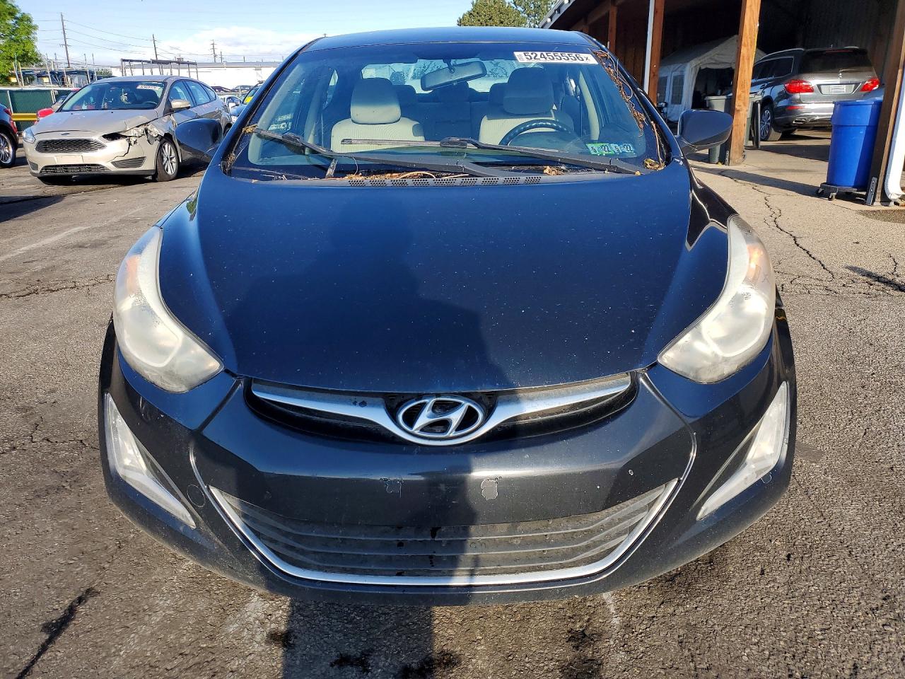 2014 Hyundai Elantra Se Black vin: KMHDH4AE5EU073176