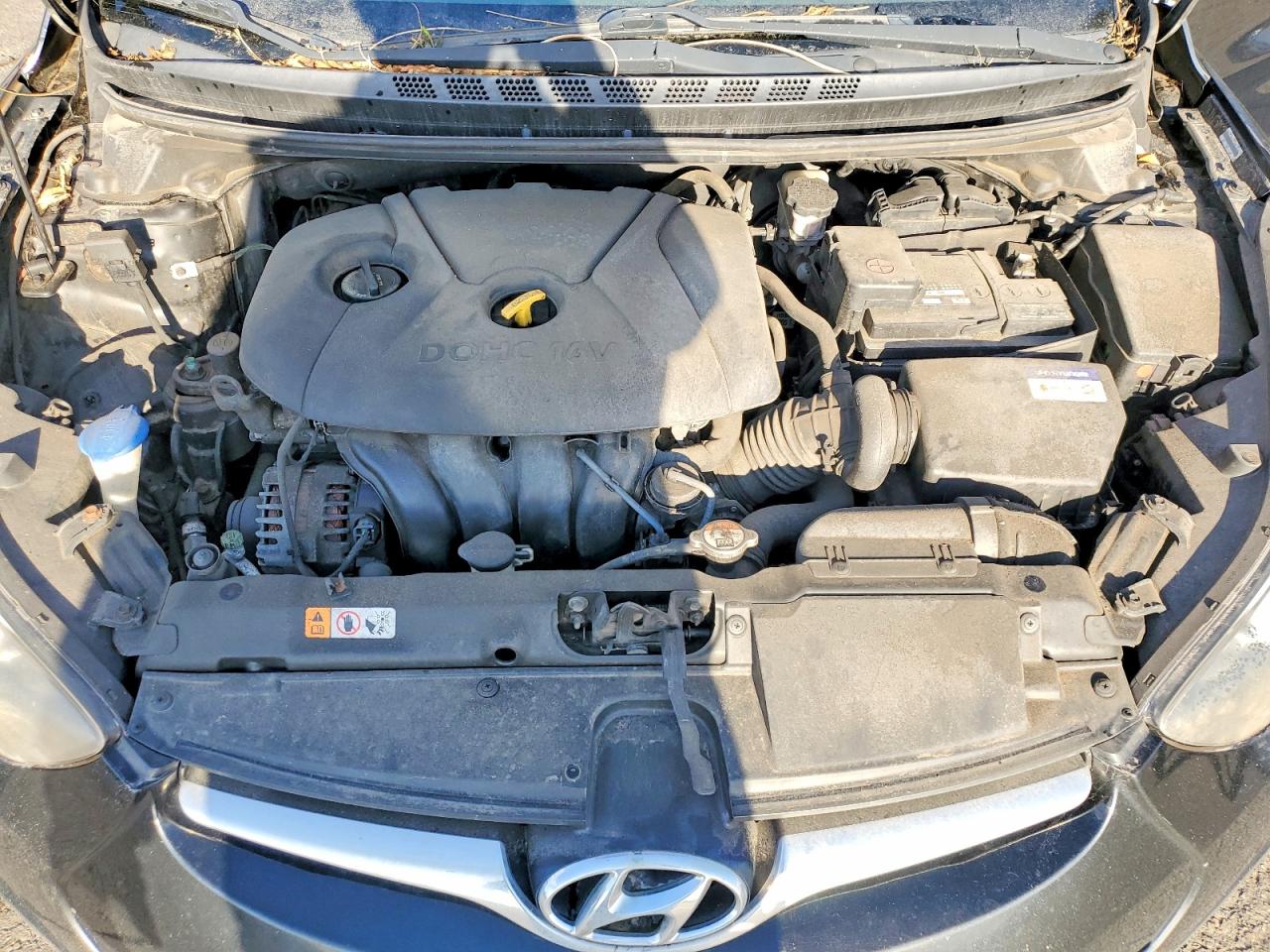 2014 Hyundai Elantra Se Black vin: KMHDH4AE5EU073176