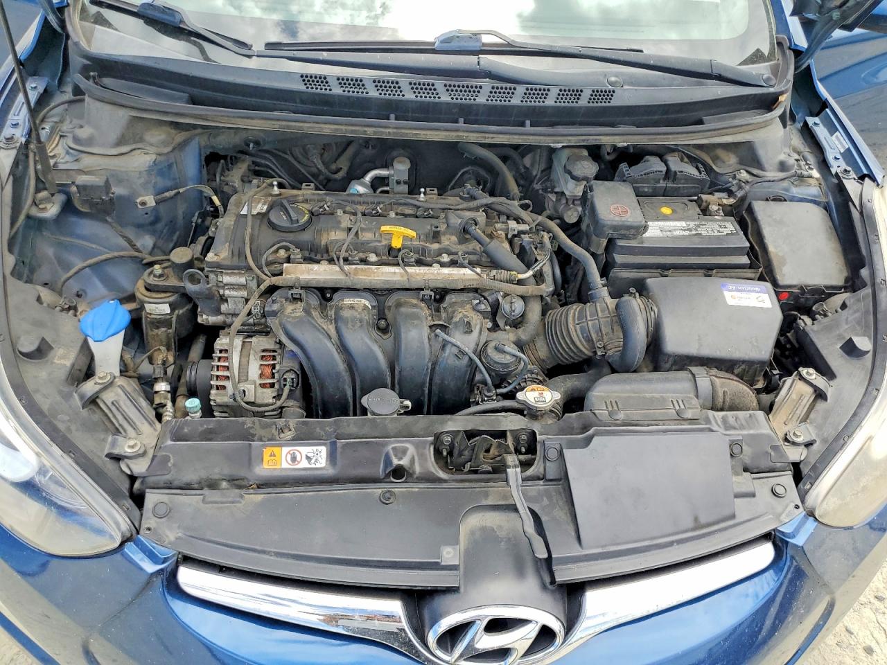 2014 Hyundai Elantra Se Blue vin: KMHDH4AE5EU091953