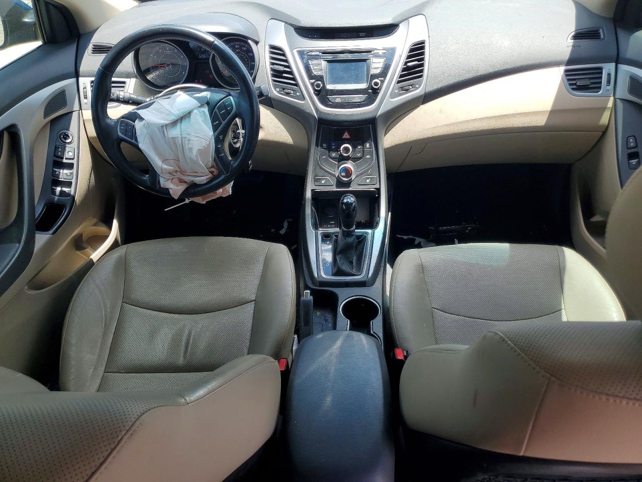 2014 Hyundai Elantra Limited Blue vin: KMHDH4AE5EU094805
