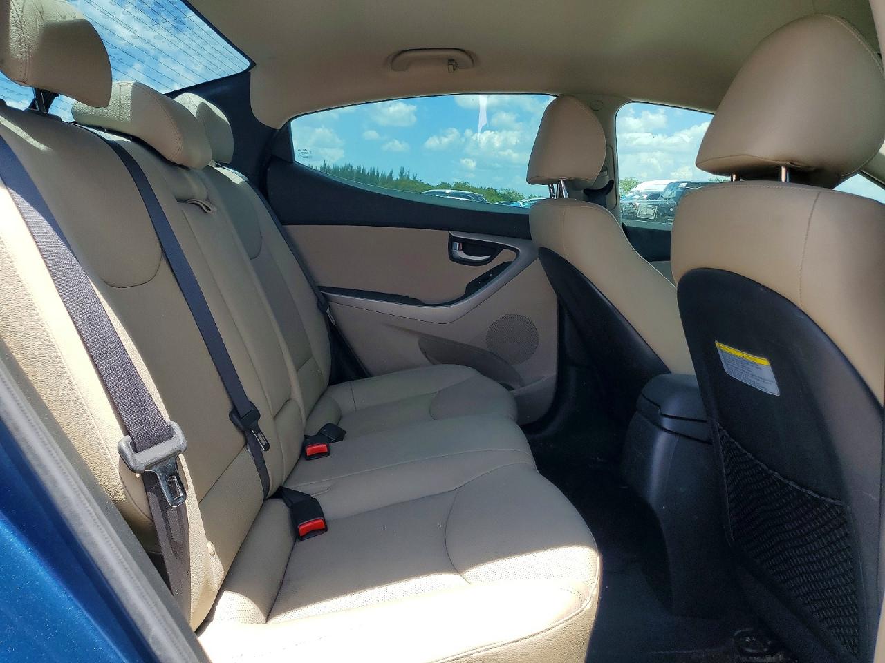2014 Hyundai Elantra Limited Blue vin: KMHDH4AE5EU094805
