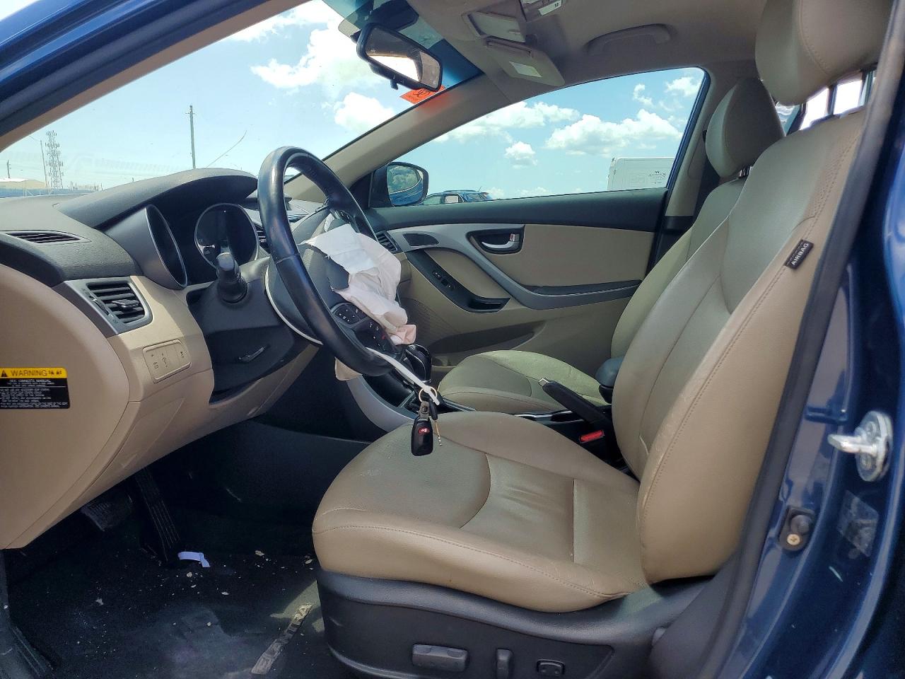 2014 Hyundai Elantra Limited Blue vin: KMHDH4AE5EU094805