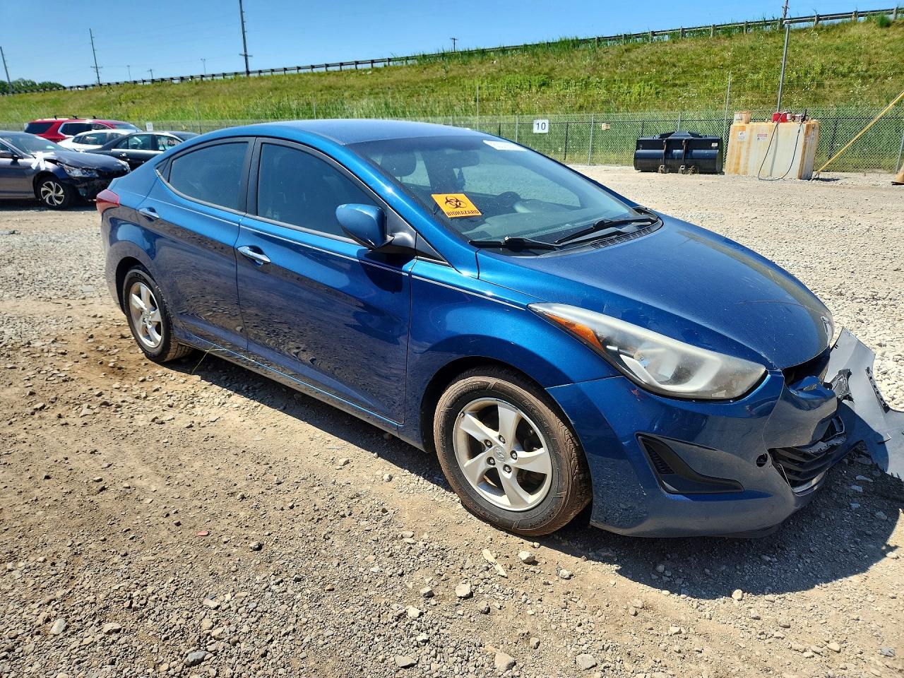 2014 Hyundai Elantra Se Blue vin: KMHDH4AE5EU114387